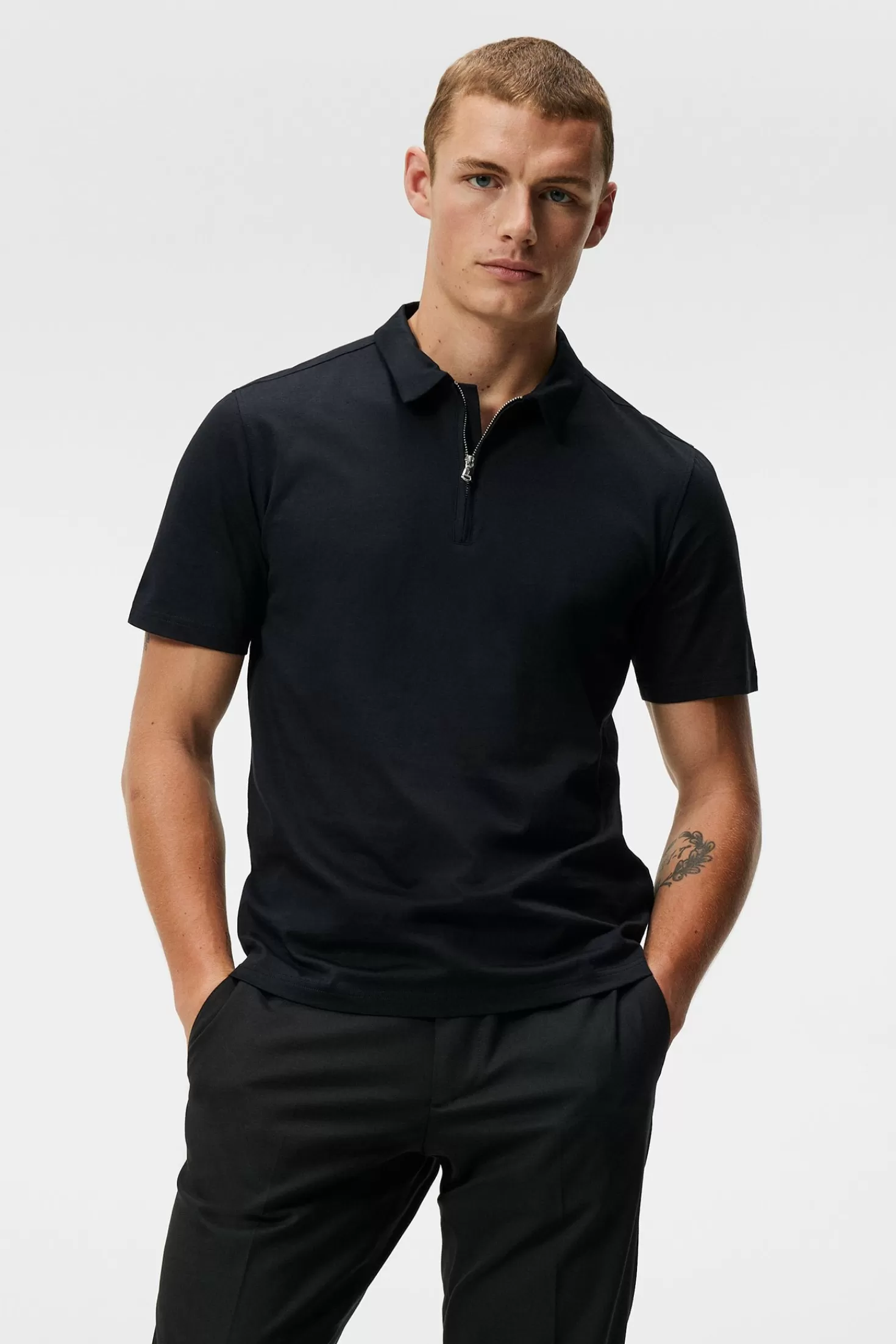 Asher Zip Ss Polo Shirt | J.Lindeberg Best
