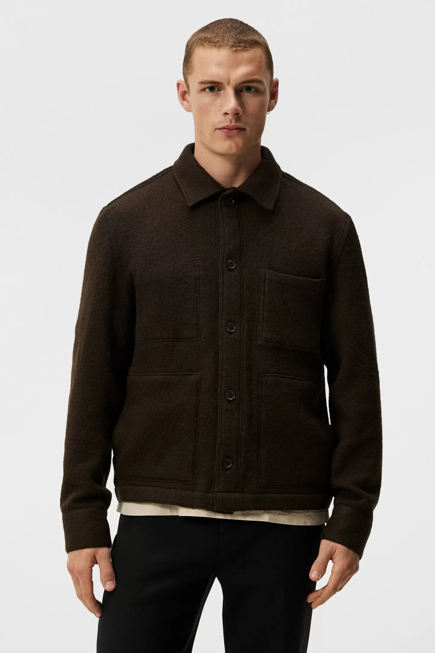 Boyd Wool Overshirt | J.Lindeberg Outlet