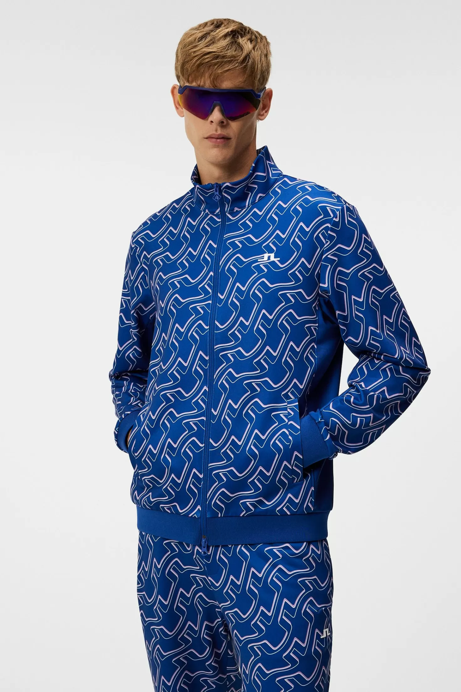 Callum Print Zip Jacket | J.Lindeberg Clearance