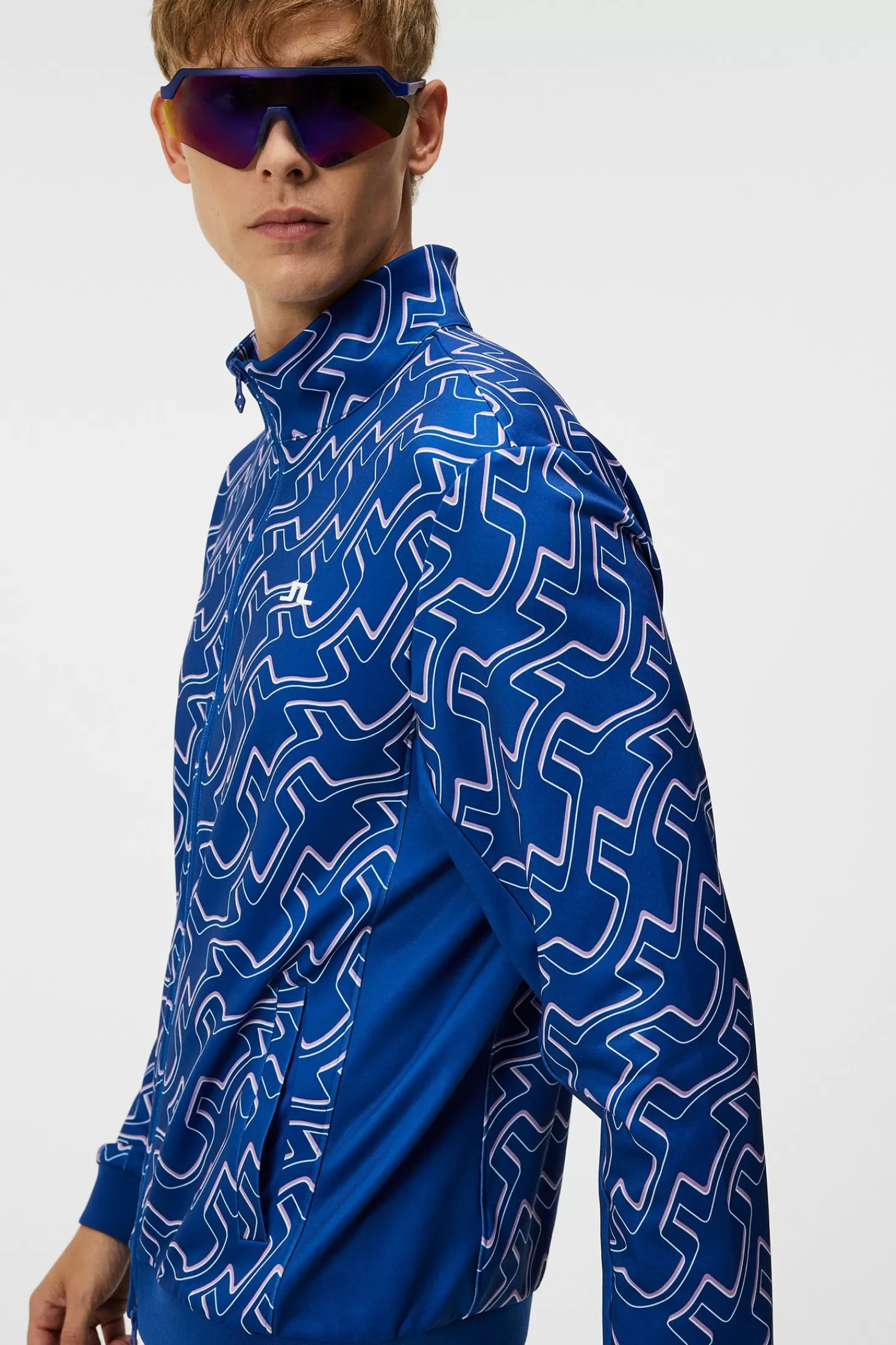 Callum Print Zip Jacket | J.Lindeberg Clearance