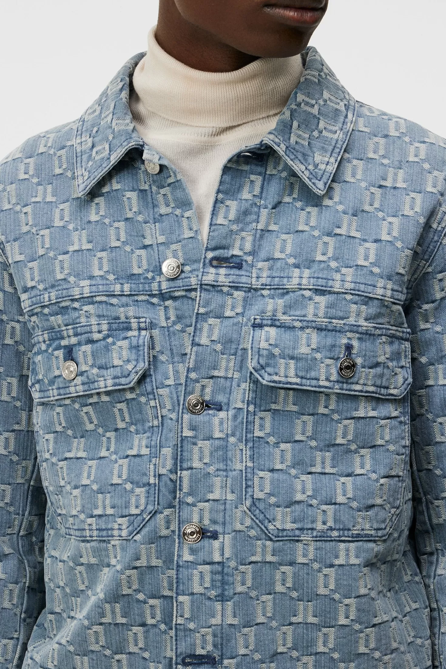 Cam Jacquard Denim Jacket | J.Lindeberg Store