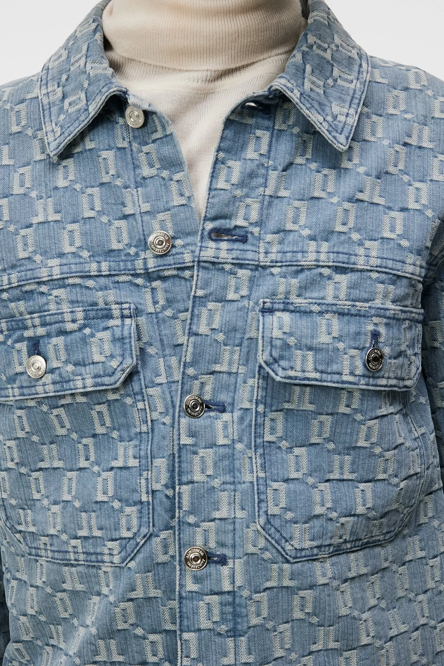 Cam Jacquard Denim Jacket | J.Lindeberg Store