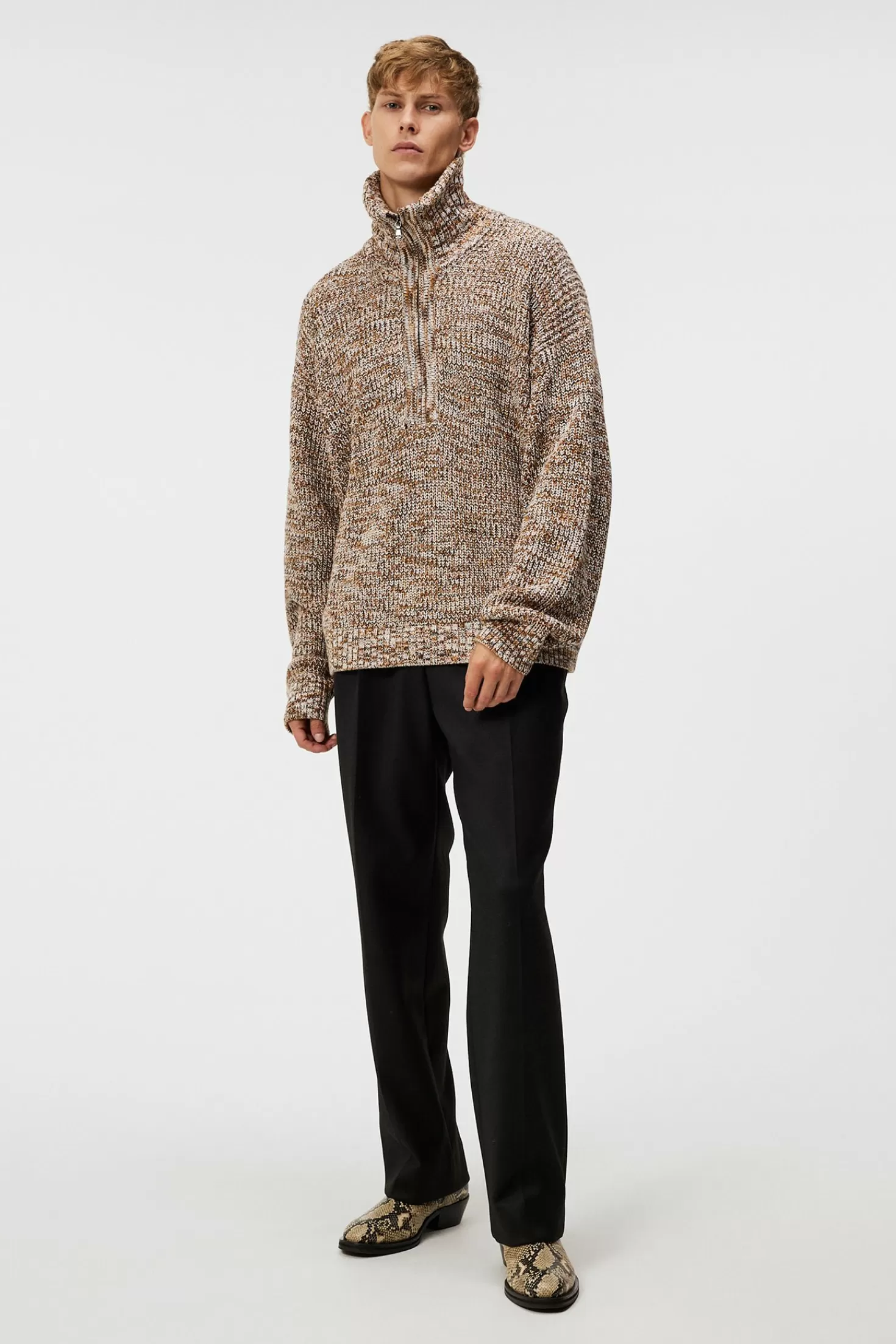 Chester Jacquard Quarter Zip | J.Lindeberg Cheap