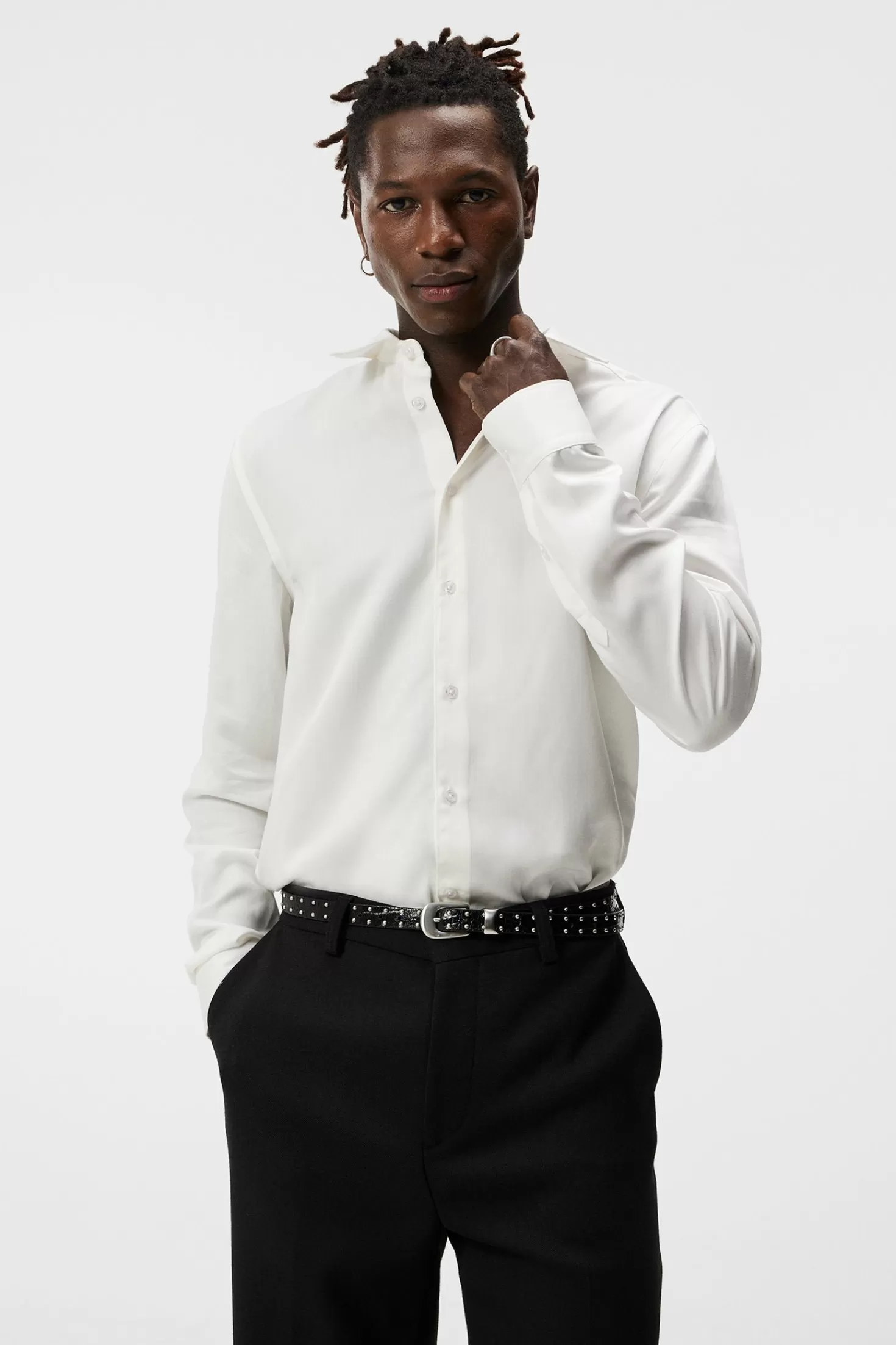 Comfort Tencel Slim Shirt | J.Lindeberg New