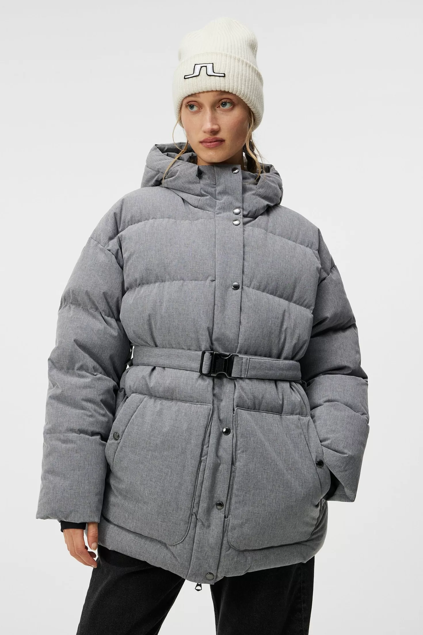 Coyote Down Parka Melange | J.Lindeberg Sale