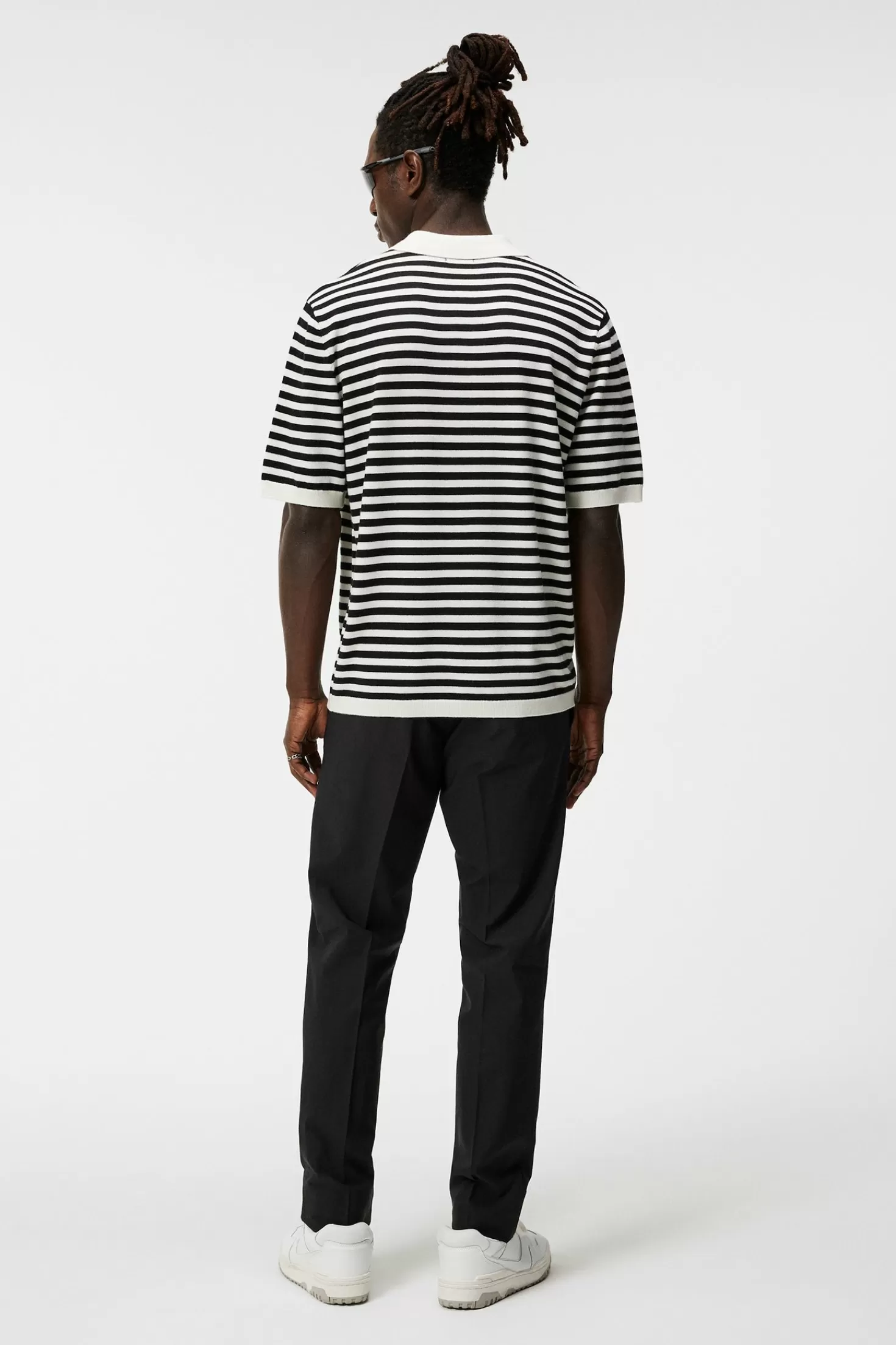 Darrell Stripe Loose Polo | J.Lindeberg Online