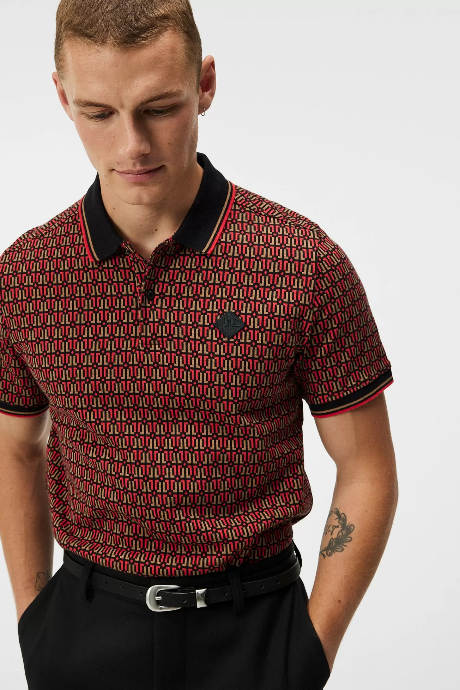 Deklan Jacquard Polo | J.Lindeberg New
