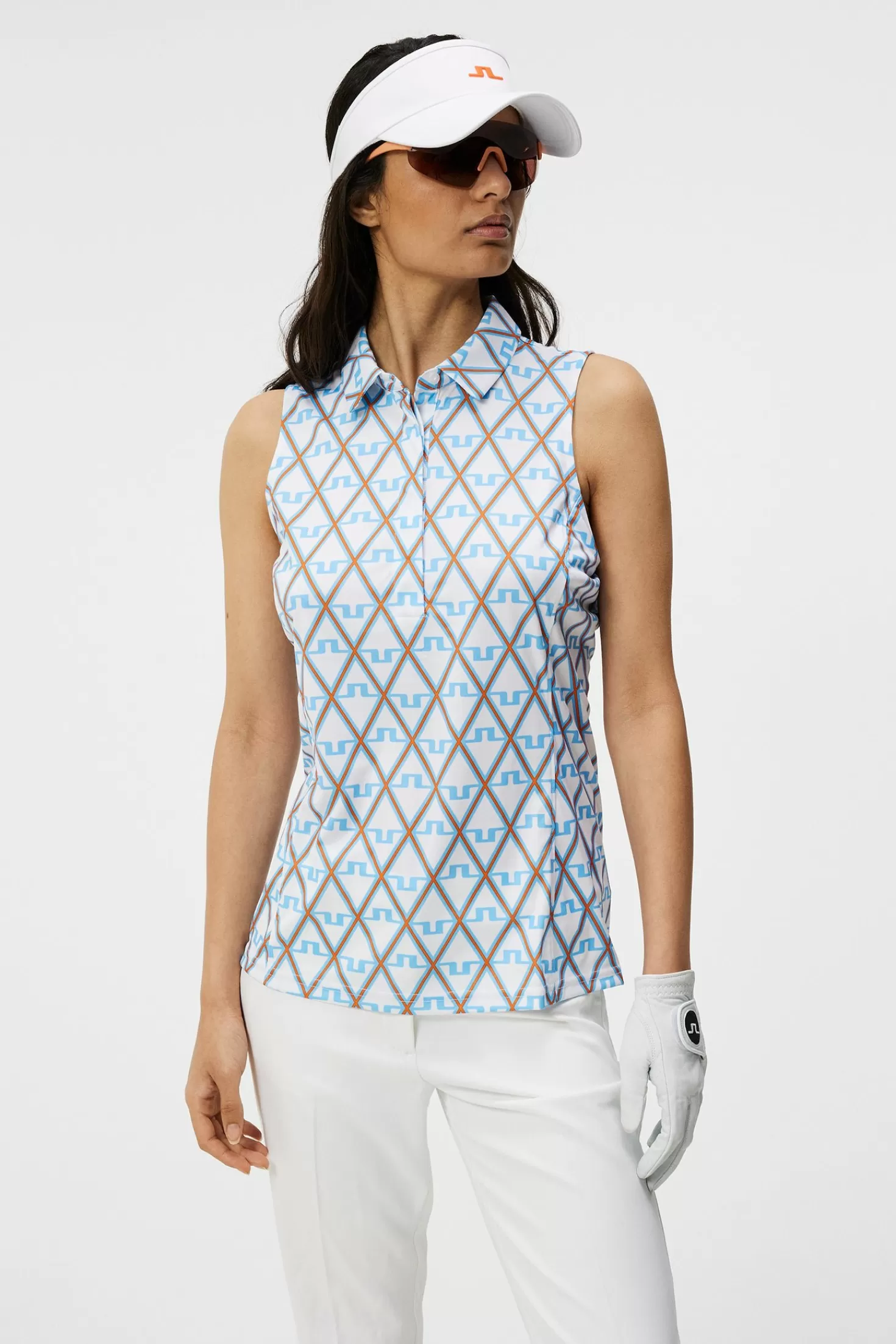 Dena Print Sleeveless Top | J.Lindeberg Clearance