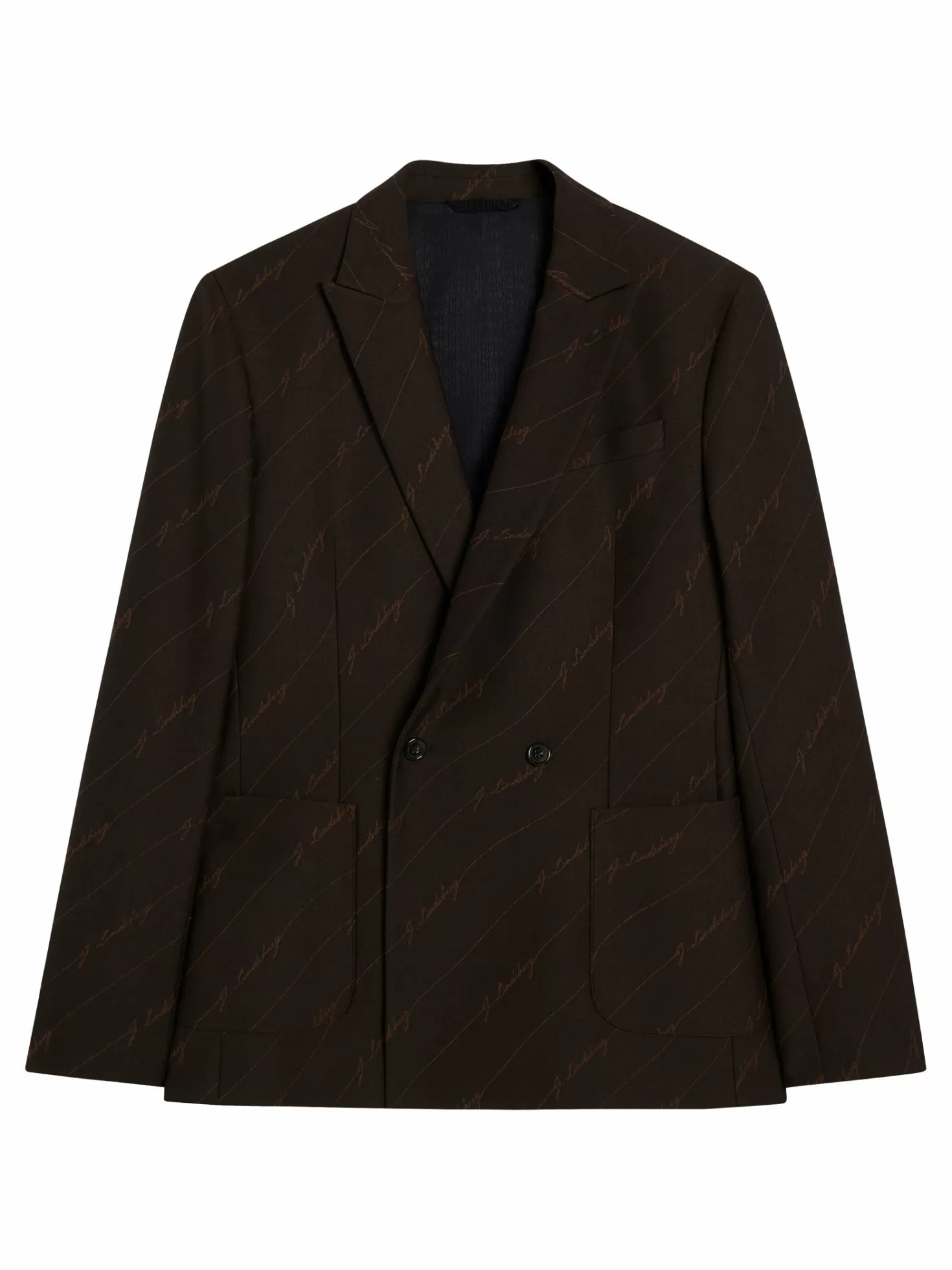 Dries S Brown Stripe Blazer | J.Lindeberg Fashion