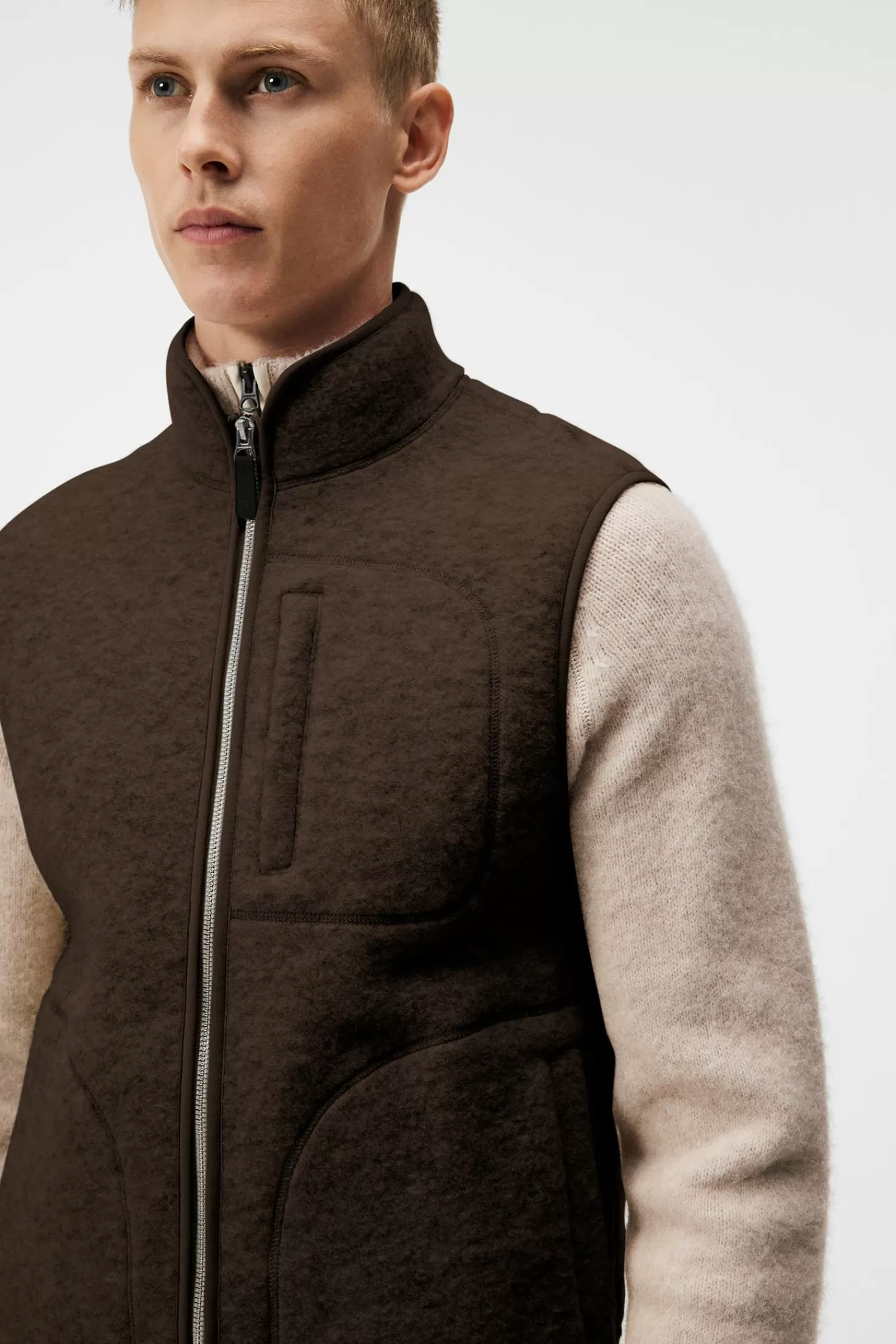 Duncan Wool Fleece Vest | J.Lindeberg Cheap