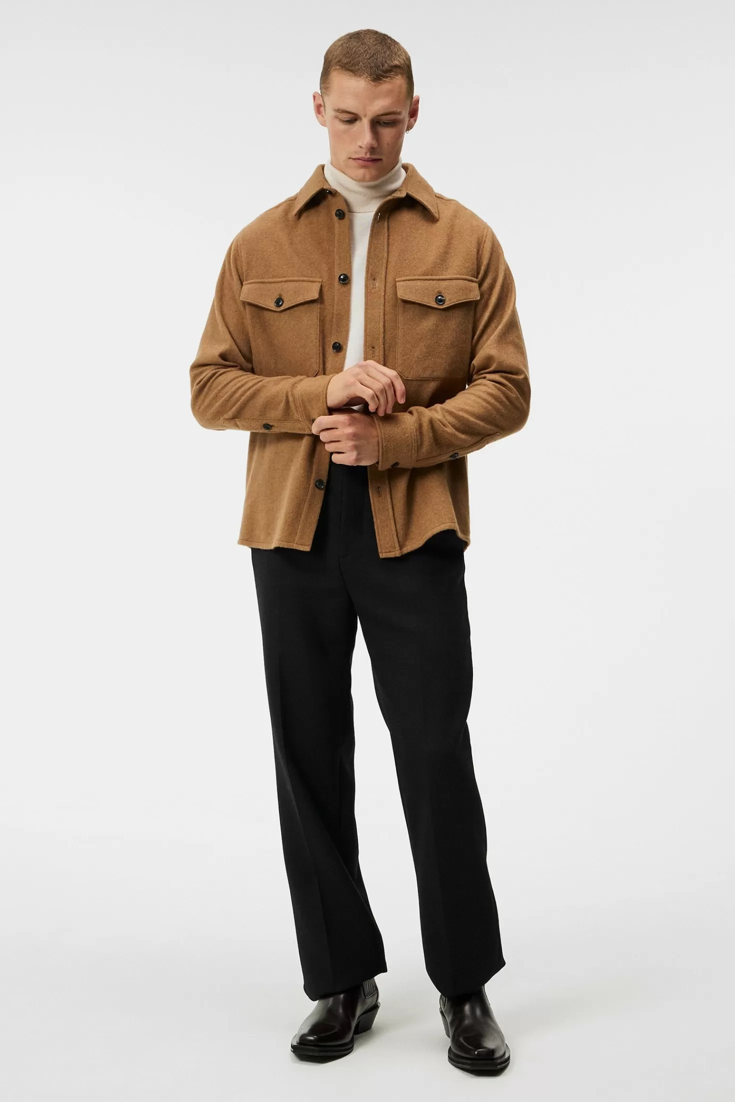 Flat Wool Overshirt | J.Lindeberg Best Sale