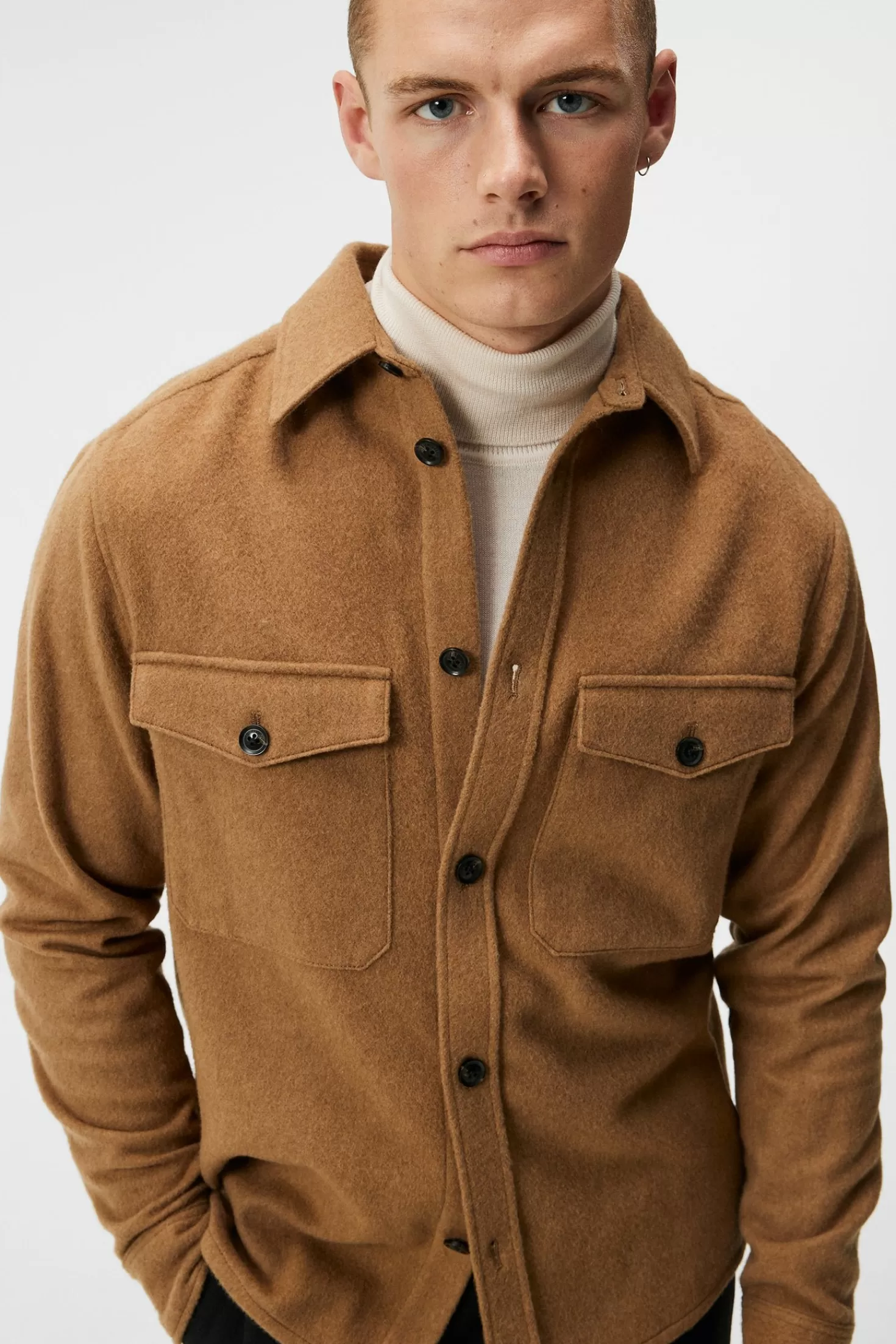 Flat Wool Overshirt | J.Lindeberg Best Sale