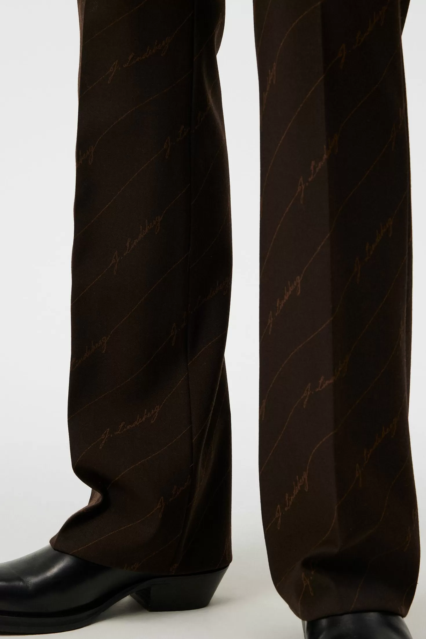 Gomor Brown Stripe Pants | J.Lindeberg Clearance