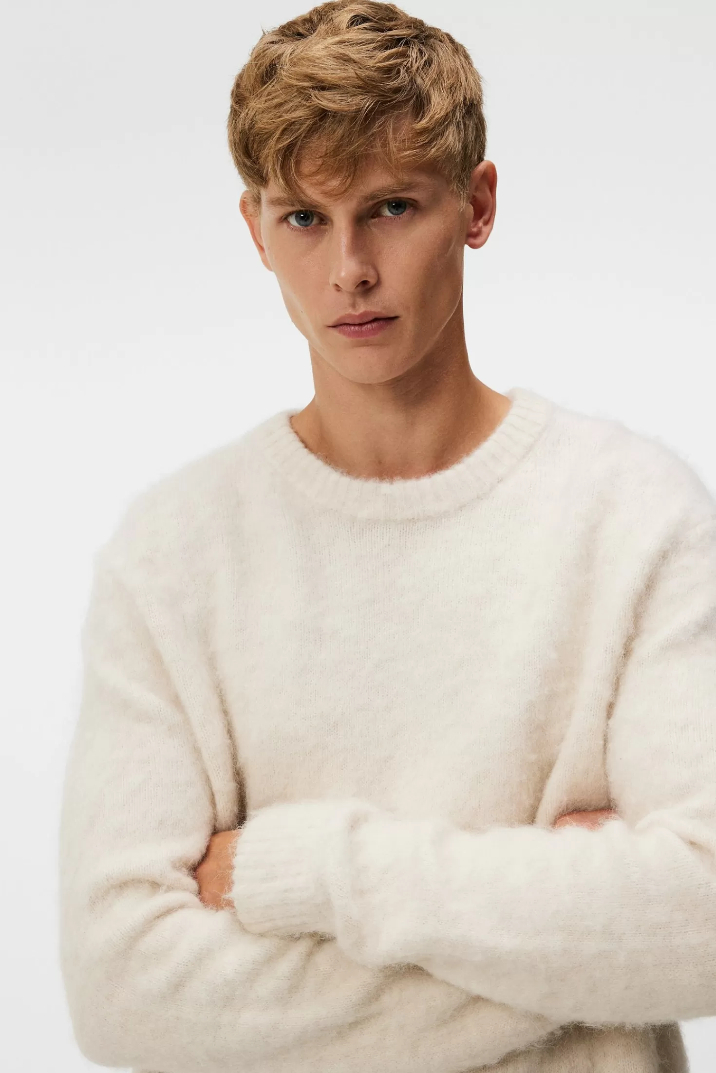 Harold Hairy Knit Crew | J.Lindeberg Cheap