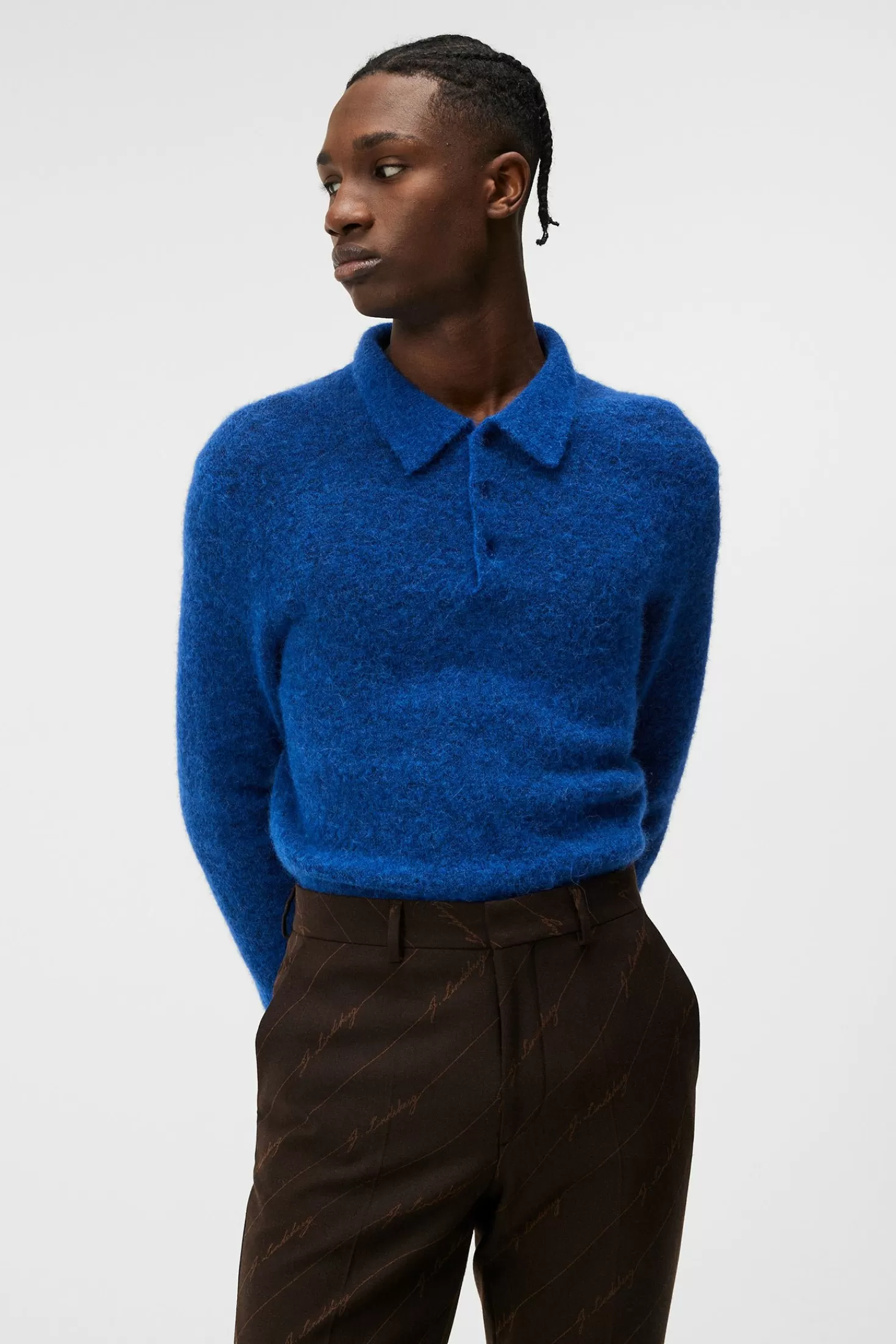Hayden Hairy Polo Knit | J.Lindeberg Outlet