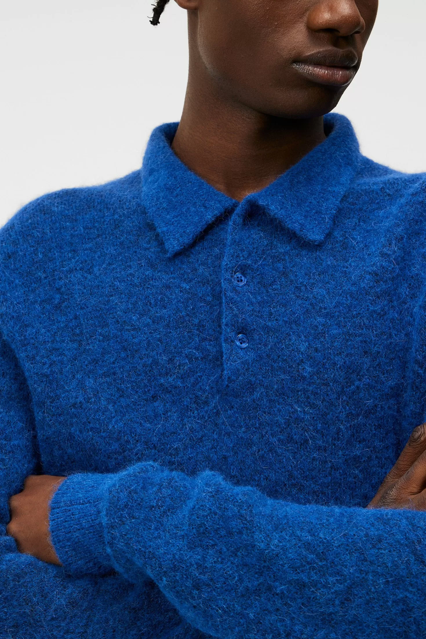 Hayden Hairy Polo Knit | J.Lindeberg Outlet