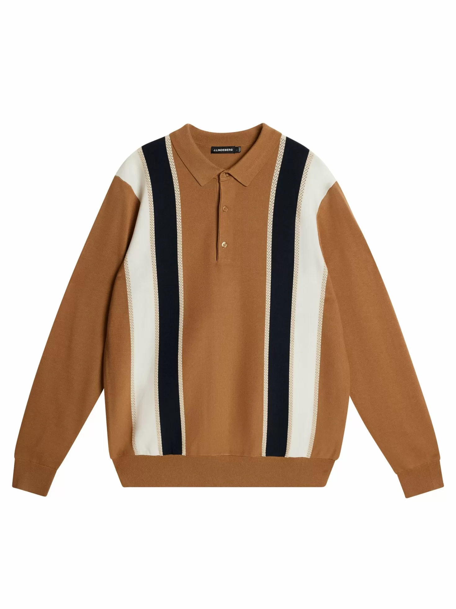 Heden Striped Knitted Polo | J.Lindeberg Fashion