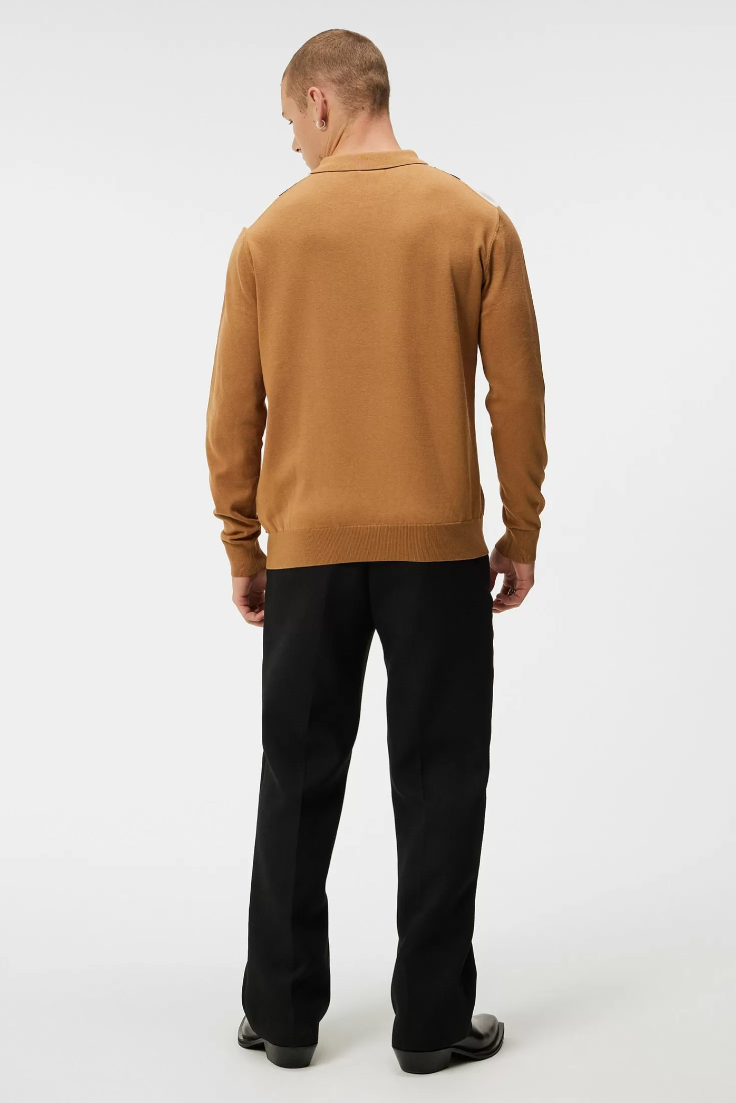 Heden Striped Knitted Polo | J.Lindeberg Fashion
