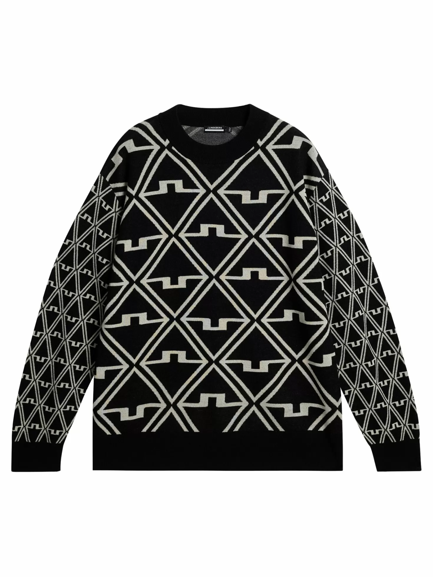 Isaac Jacquard Knitted Sweater | J.Lindeberg Hot