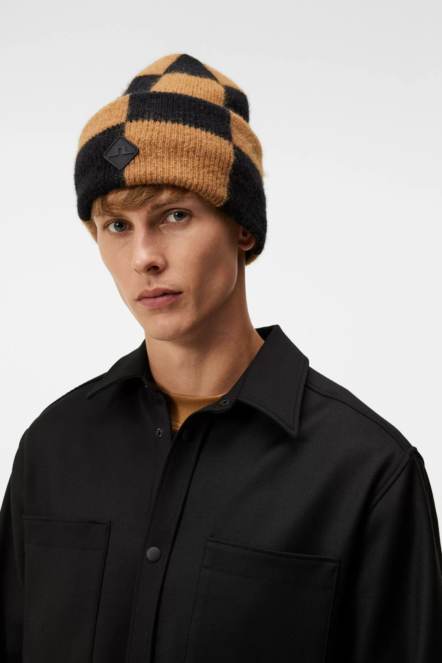 Jive Checkered Beanie | J.Lindeberg Cheap