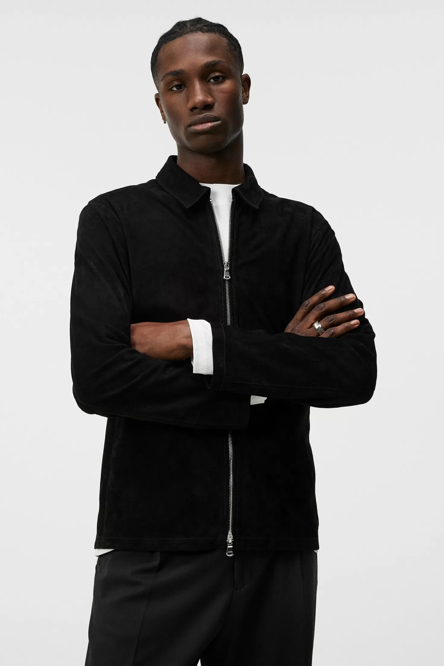 Jonah Suede Overshirt | J.Lindeberg New