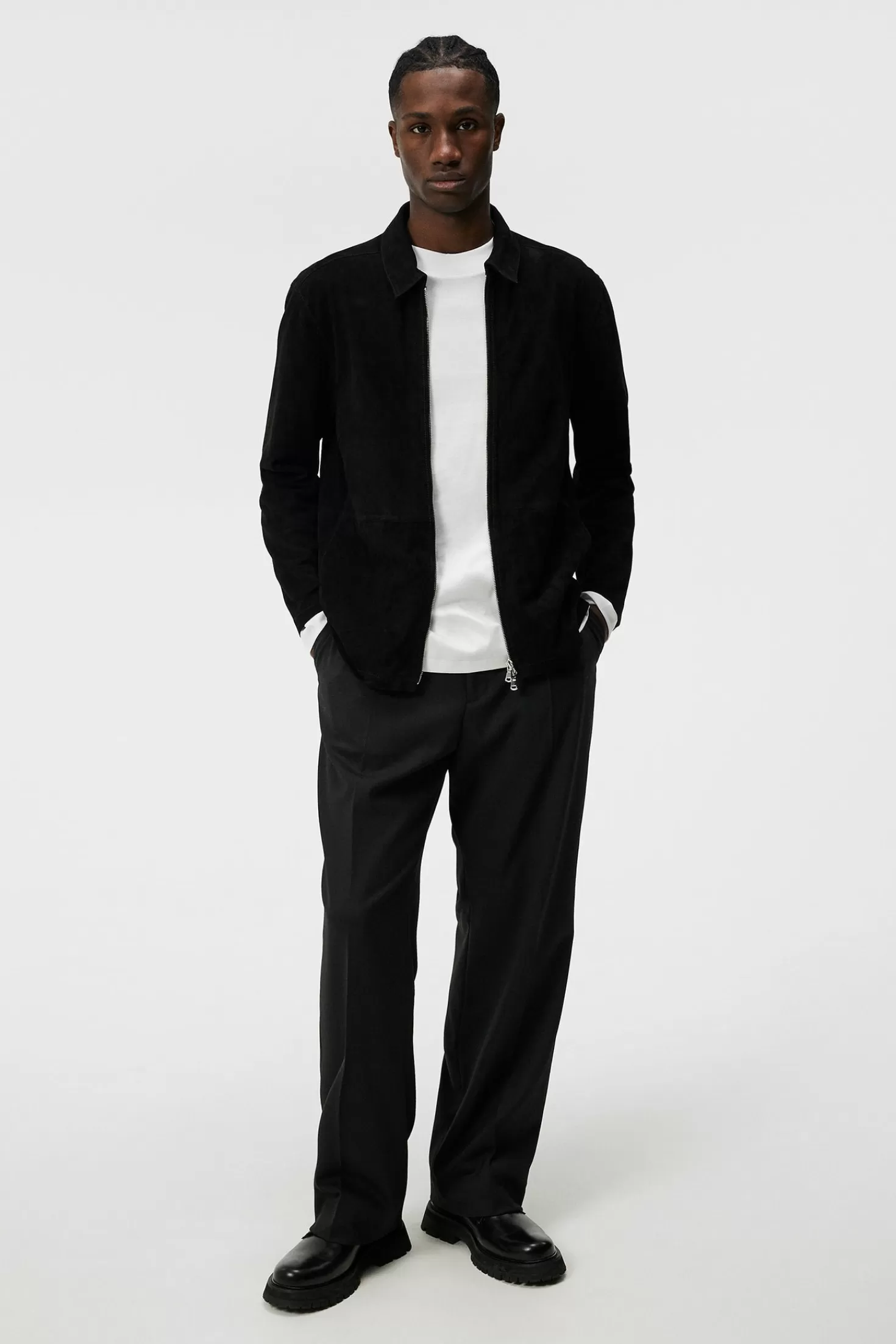 Jonah Suede Overshirt | J.Lindeberg New