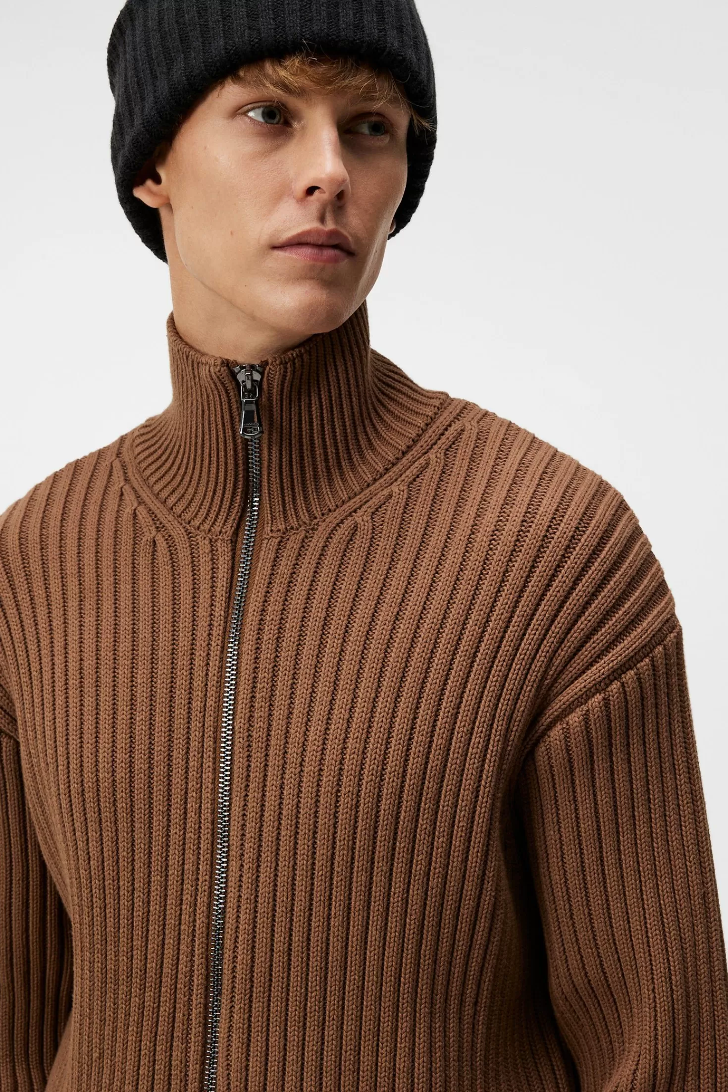Kellan Cotton Full Zip Knit | J.Lindeberg Online