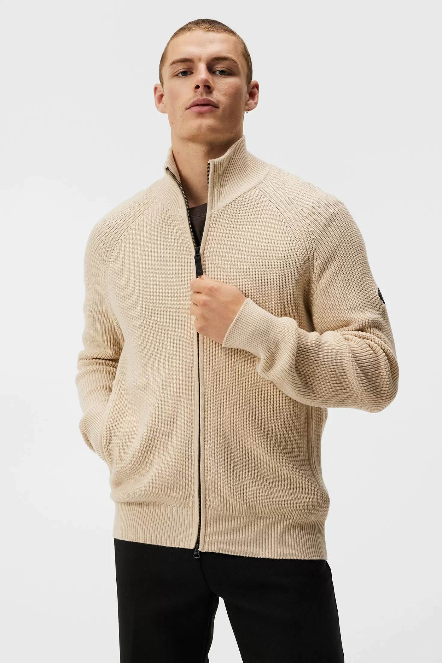Kyler Wool Blend Zip | J.Lindeberg Fashion