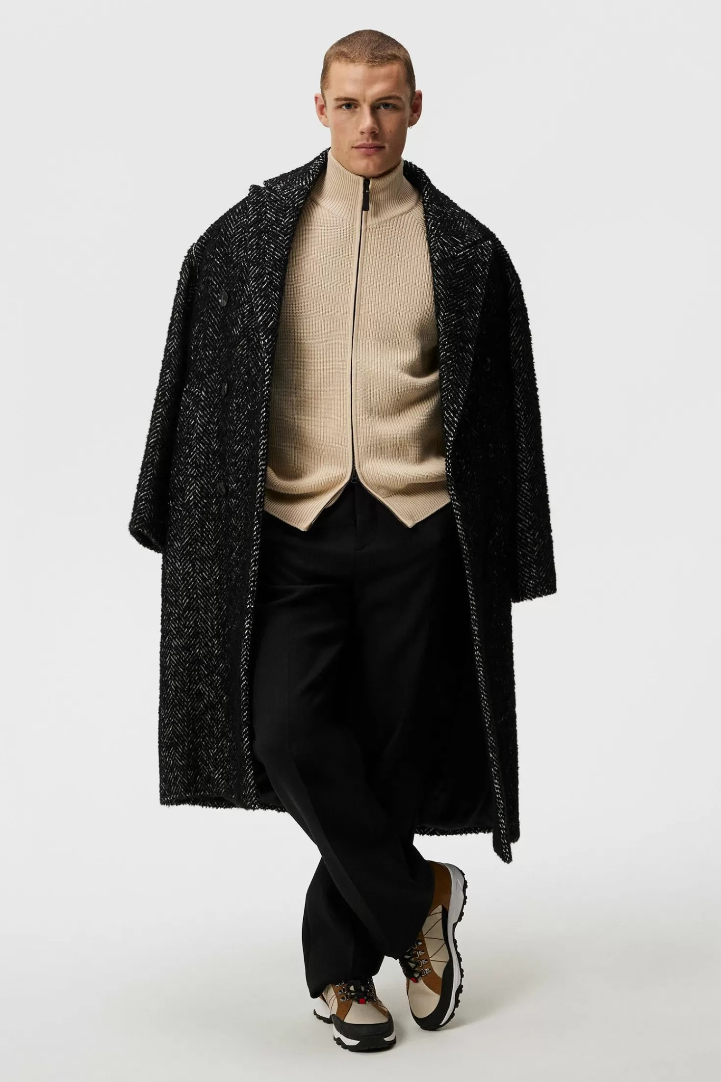Kyler Wool Blend Zip | J.Lindeberg Fashion