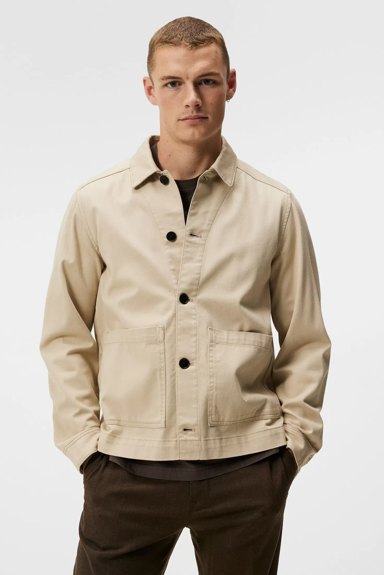 Lando Organic Twill Overshirt | J.Lindeberg Discount