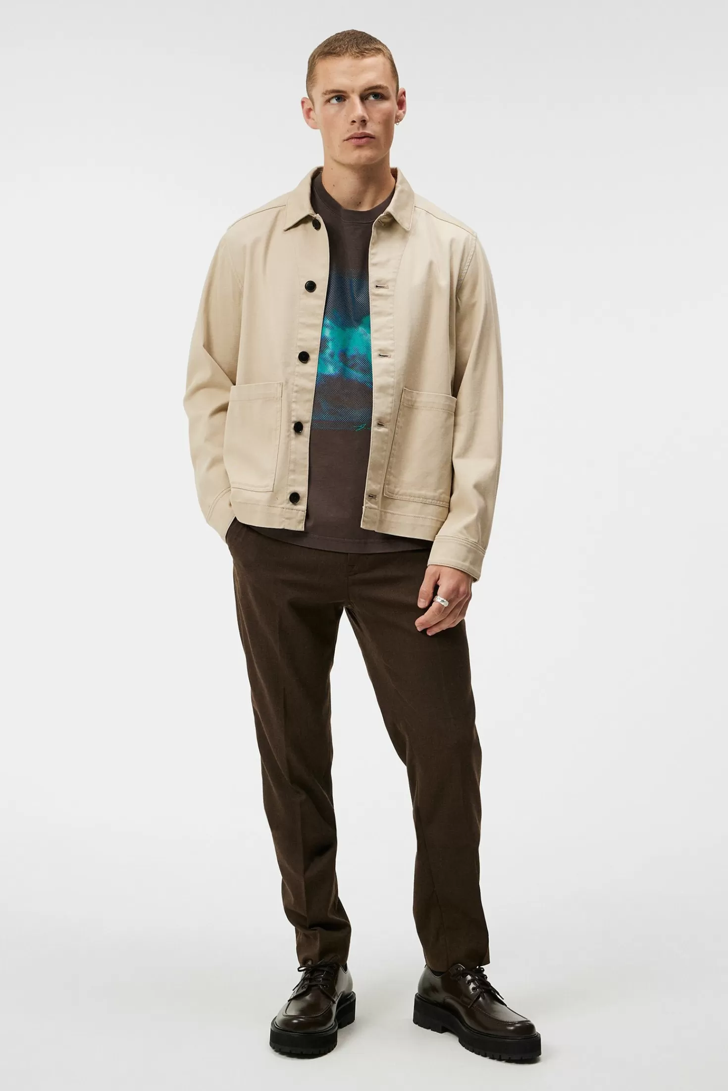 Lando Organic Twill Overshirt | J.Lindeberg Discount