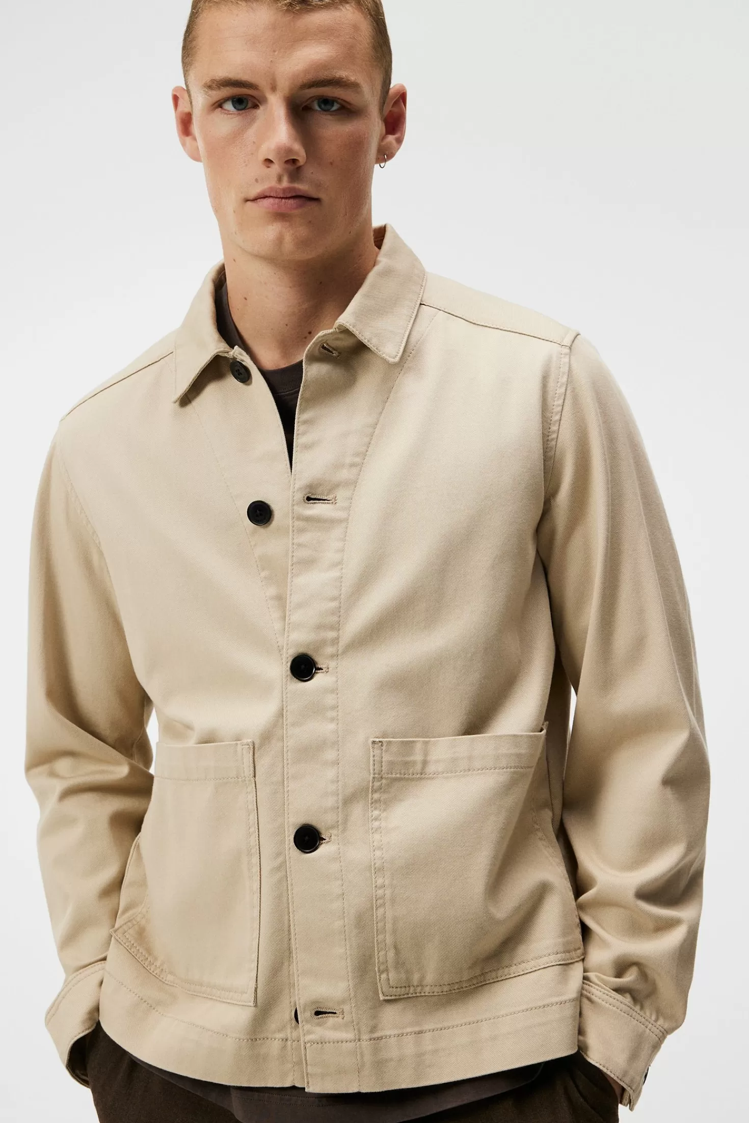 Lando Organic Twill Overshirt | J.Lindeberg Discount