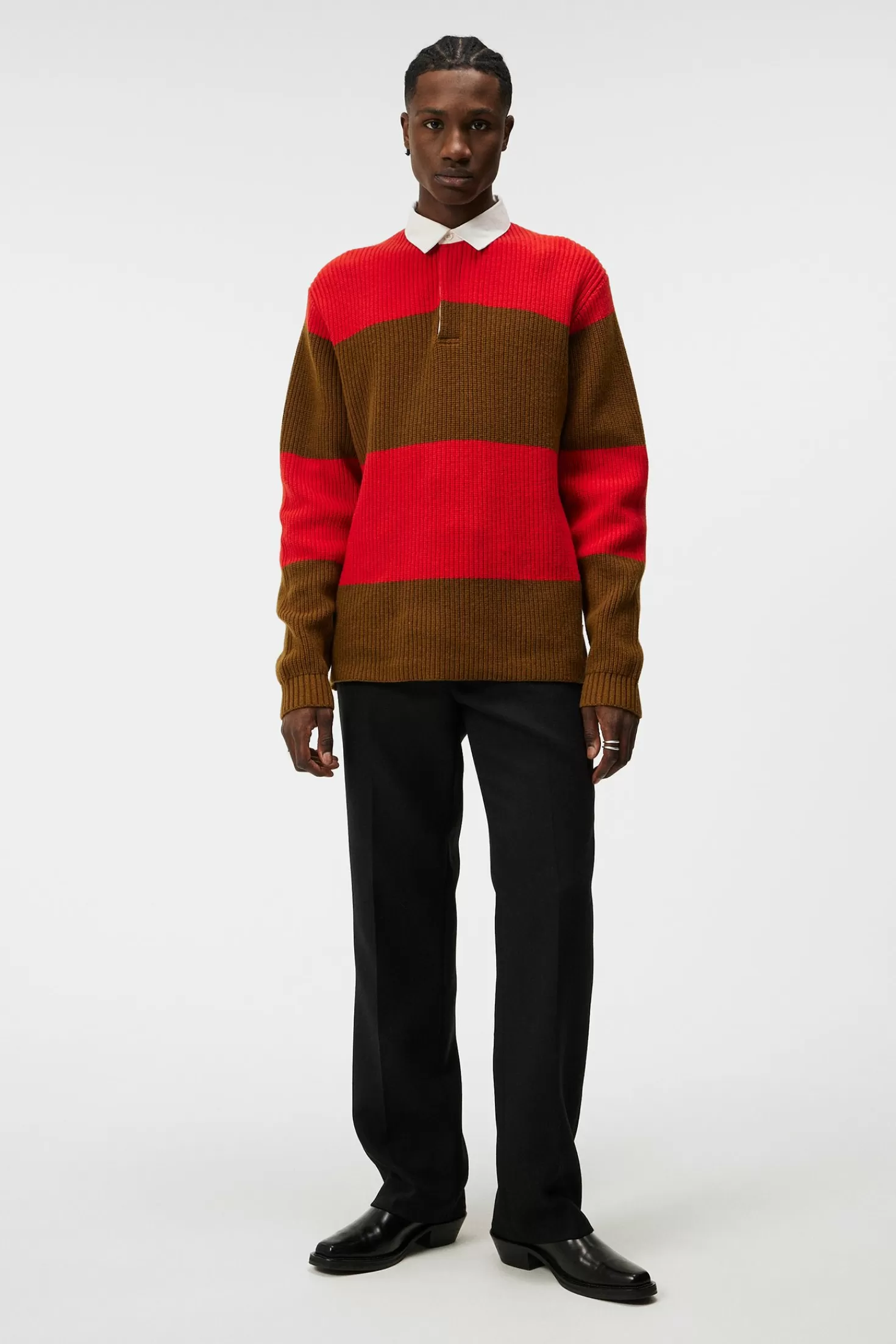 Larkspur Rugby Knit | J.Lindeberg Online