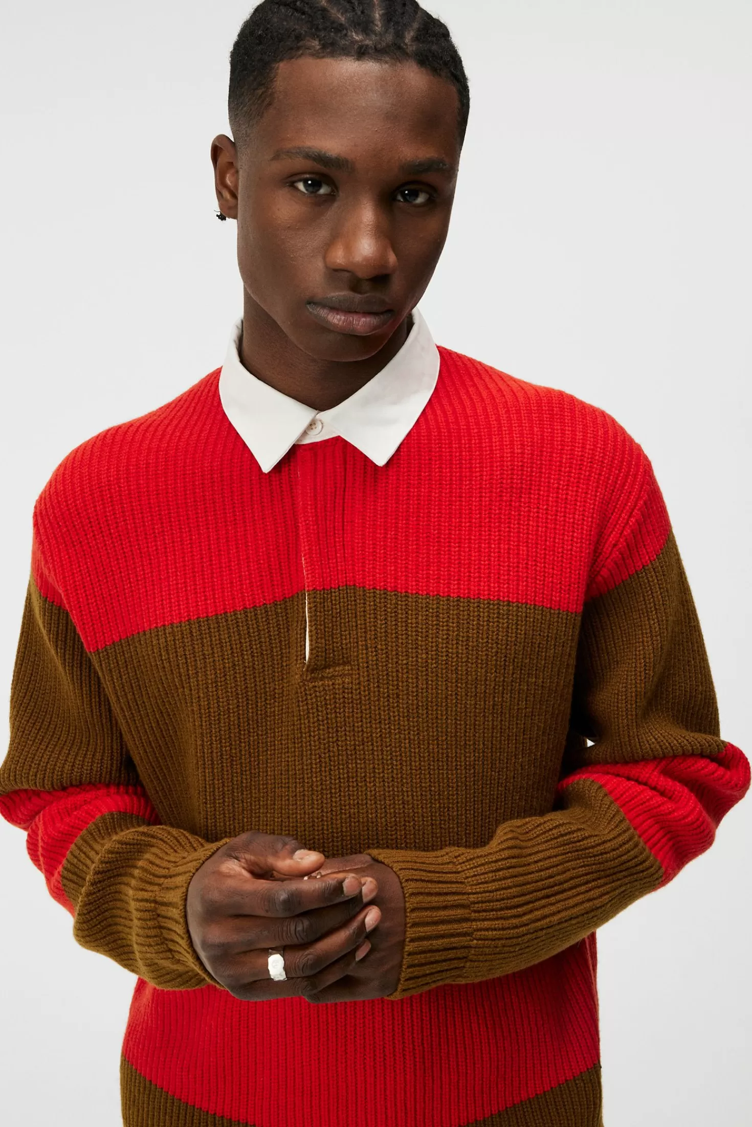 Larkspur Rugby Knit | J.Lindeberg Online