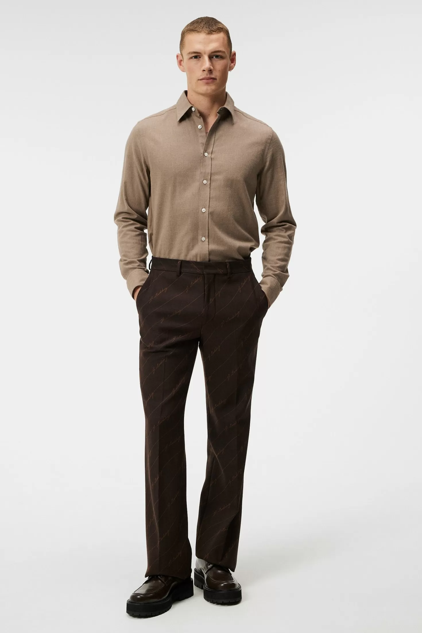 Light Flannel Slim Shirt | J.Lindeberg Sale