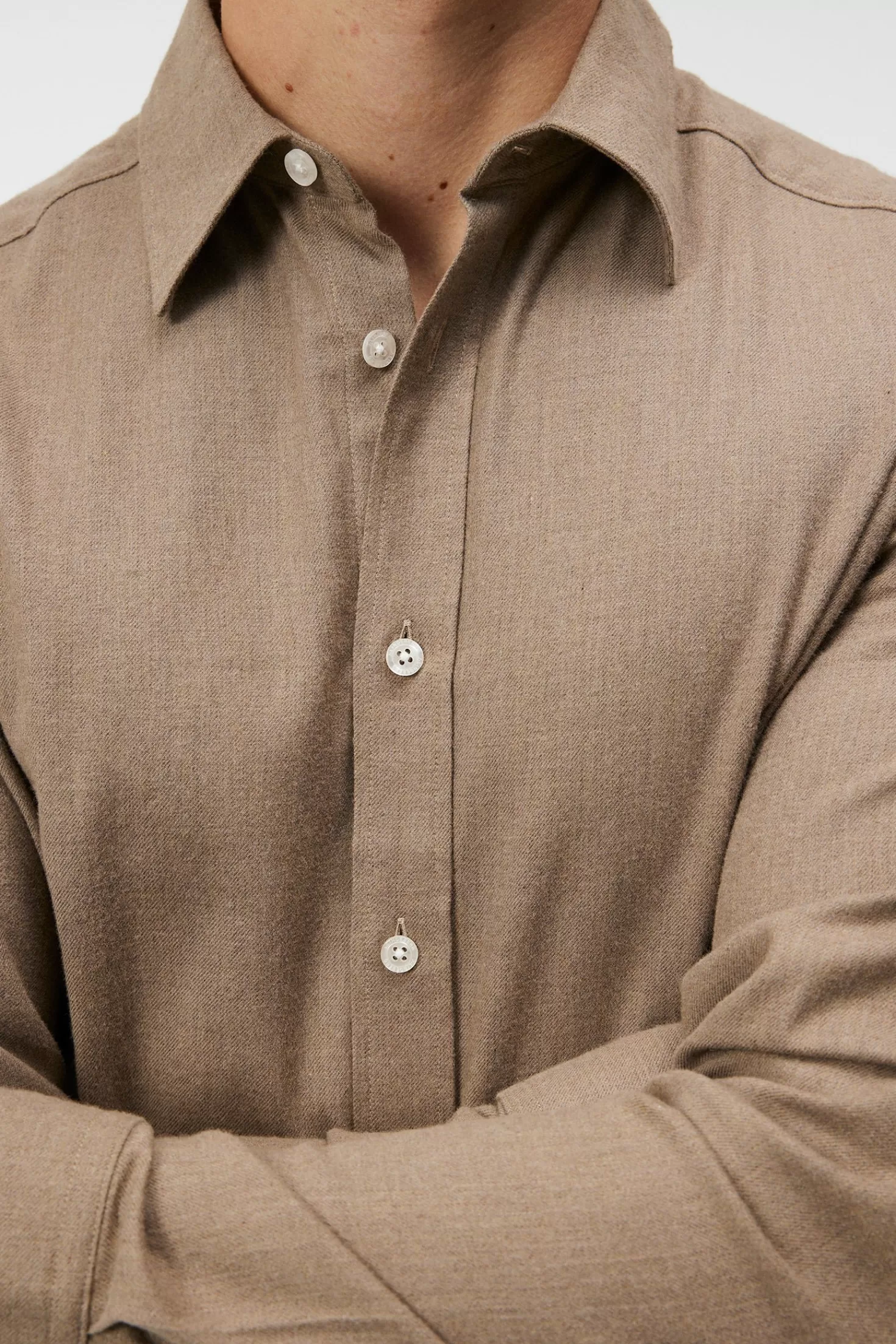 Light Flannel Slim Shirt | J.Lindeberg Sale