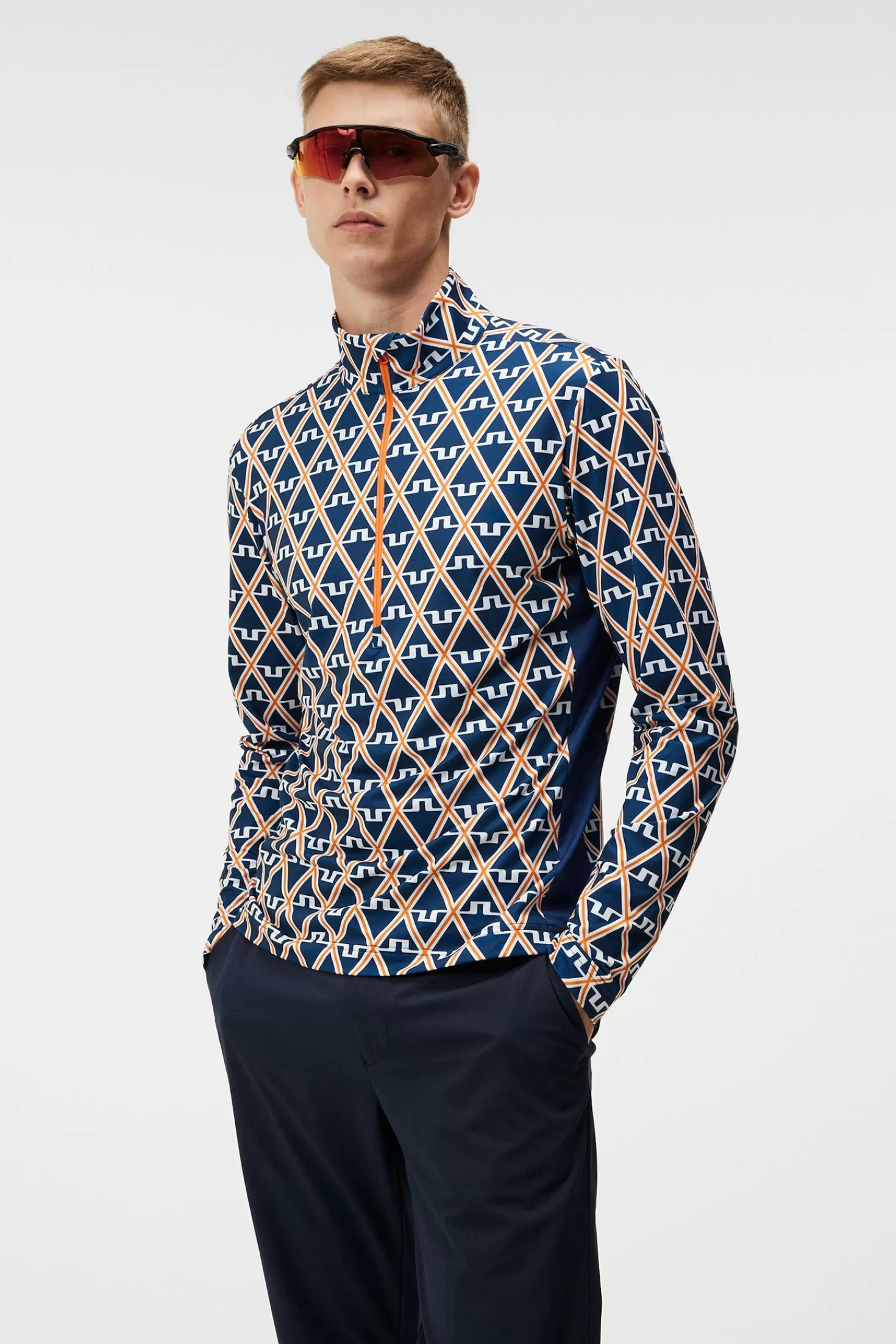 Luke Print Half Zip Mid Layer | J.Lindeberg Store