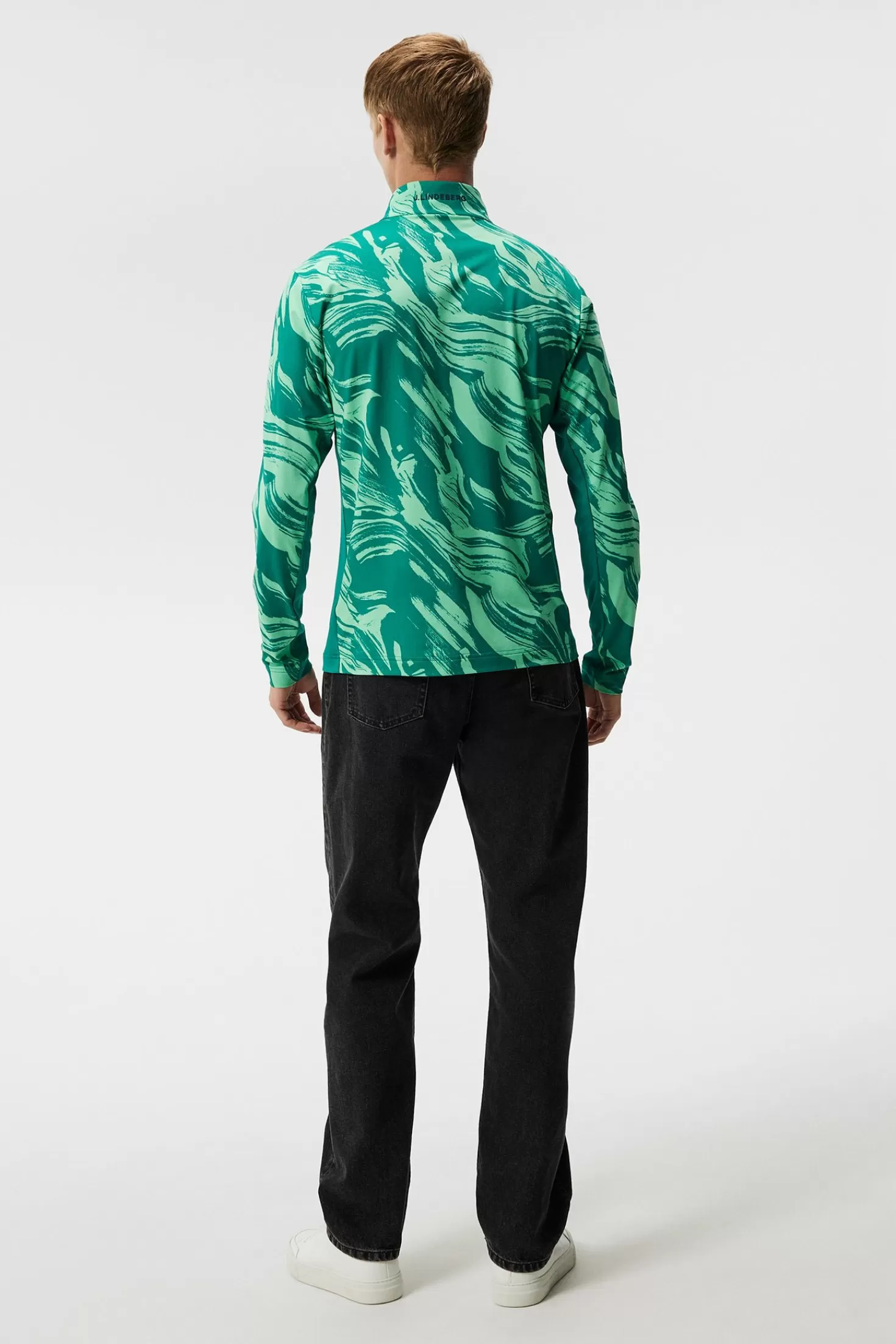 Luke Print Half Zip Mid Layer | J.Lindeberg Store