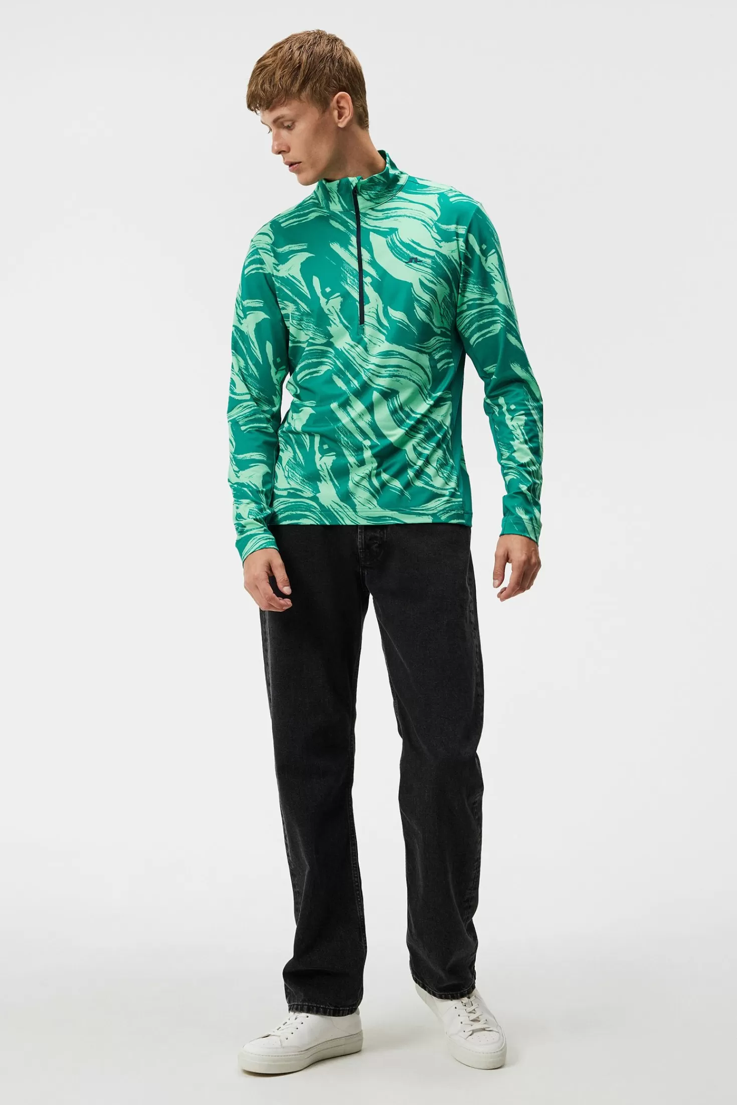 Luke Print Half Zip Mid Layer | J.Lindeberg Cheap