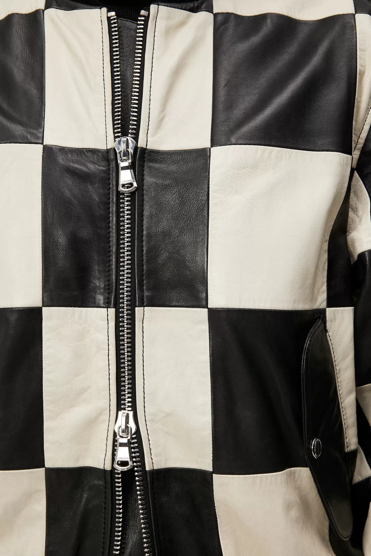 Milan Patchwork Leather Jacket | J.Lindeberg Online