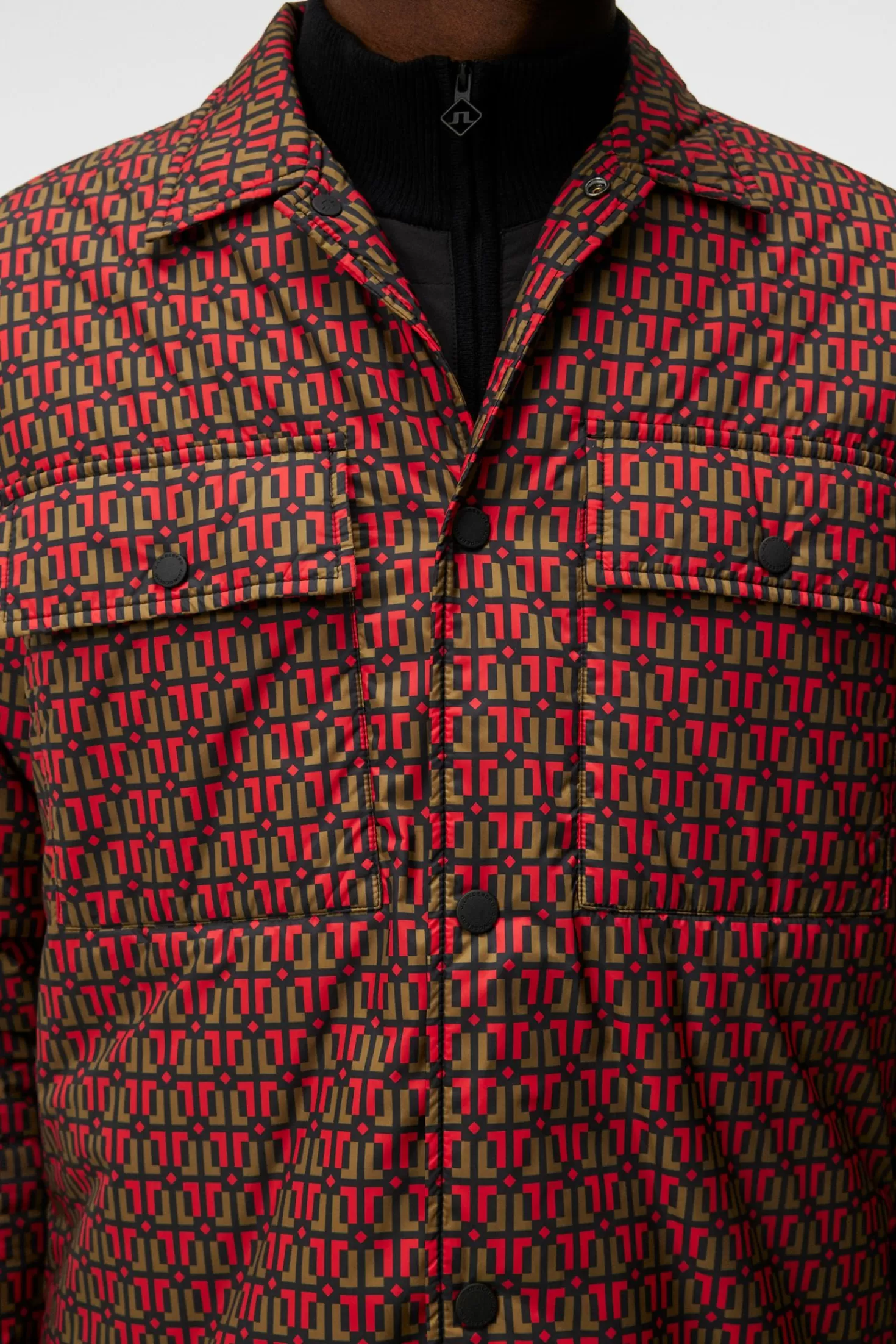 Nile Padded Print Overshirt | J.Lindeberg Clearance