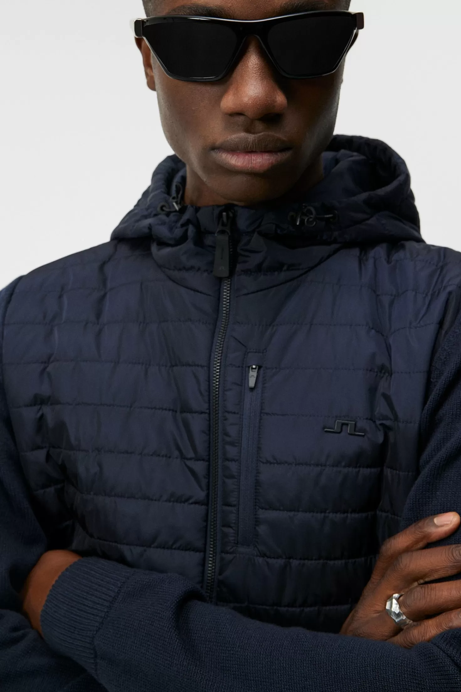 Pierre Knitted Hybrid Jacket | J.Lindeberg Cheap