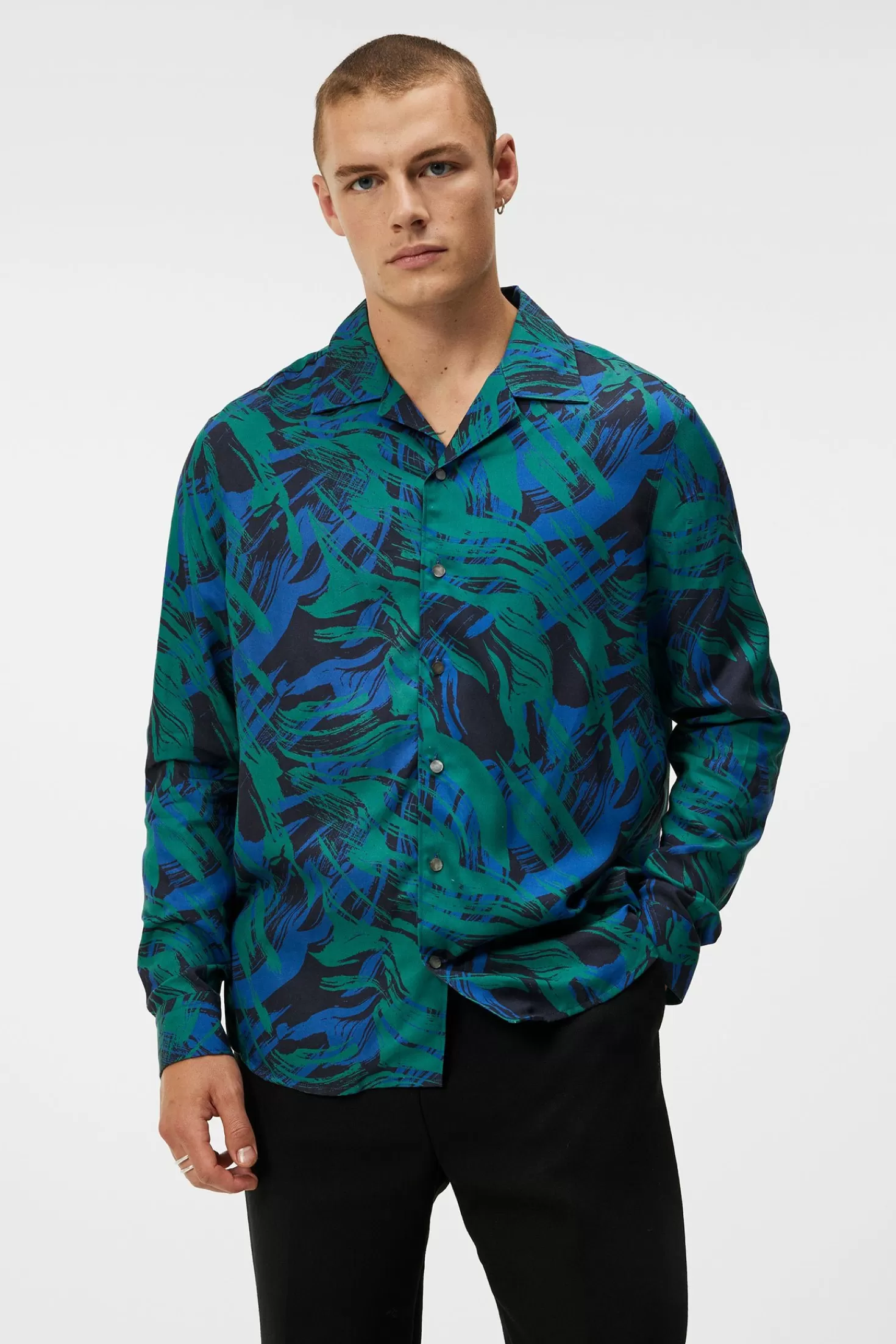 Playa Printed Tencel Shirt | J.Lindeberg Fashion