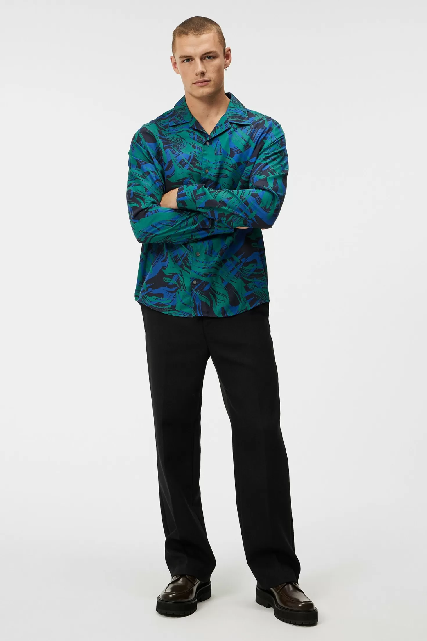 Playa Printed Tencel Shirt | J.Lindeberg Fashion