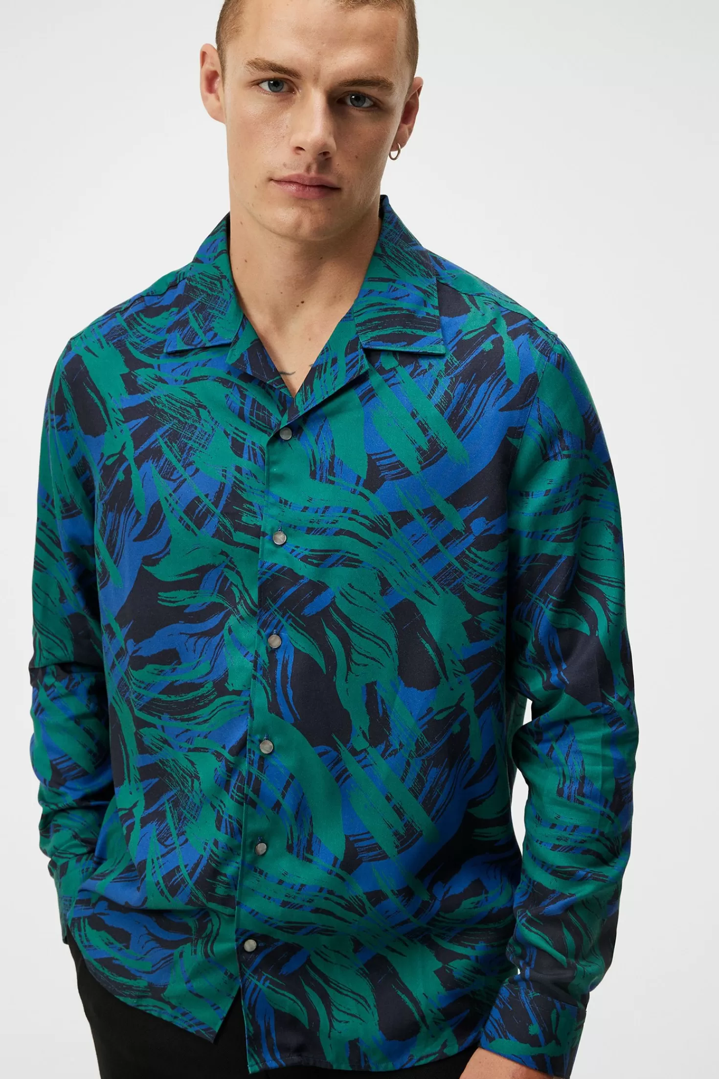 Playa Printed Tencel Shirt | J.Lindeberg Fashion