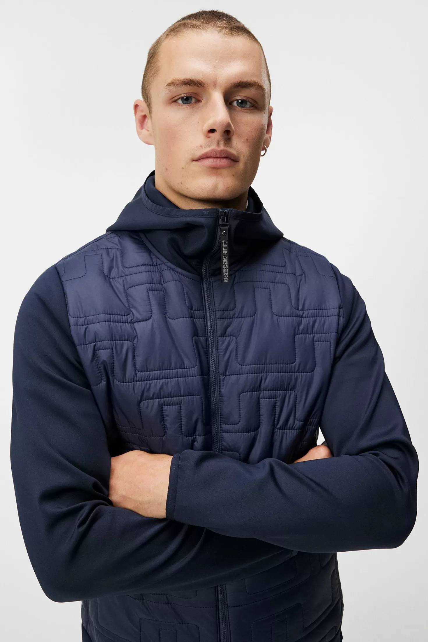 Quilt Hybrid Hood Jacket | J.Lindeberg Online