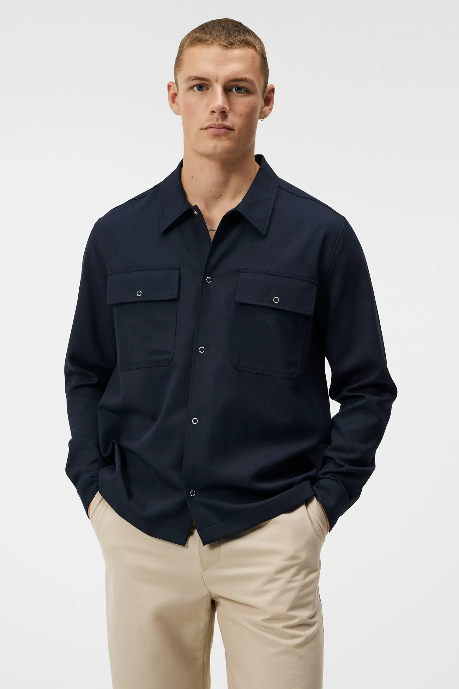 Reid Twill Overshirt | J.Lindeberg Flash Sale