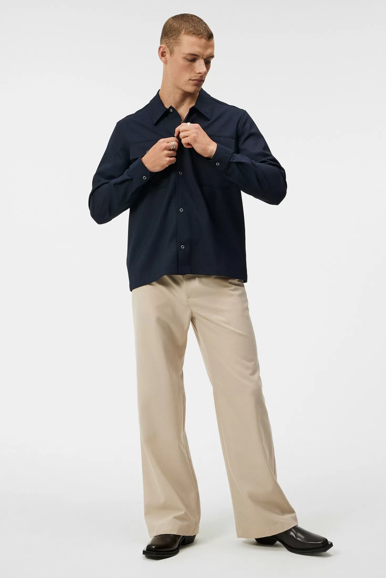 Reid Twill Overshirt | J.Lindeberg Flash Sale