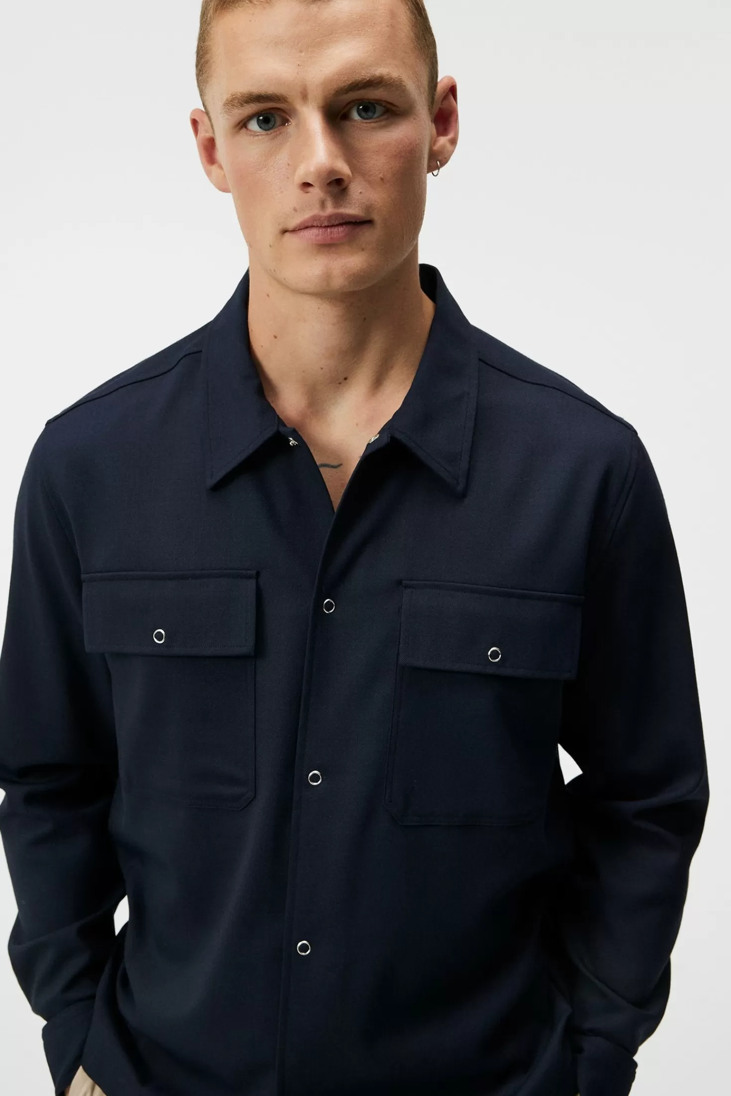 Reid Twill Overshirt | J.Lindeberg Flash Sale