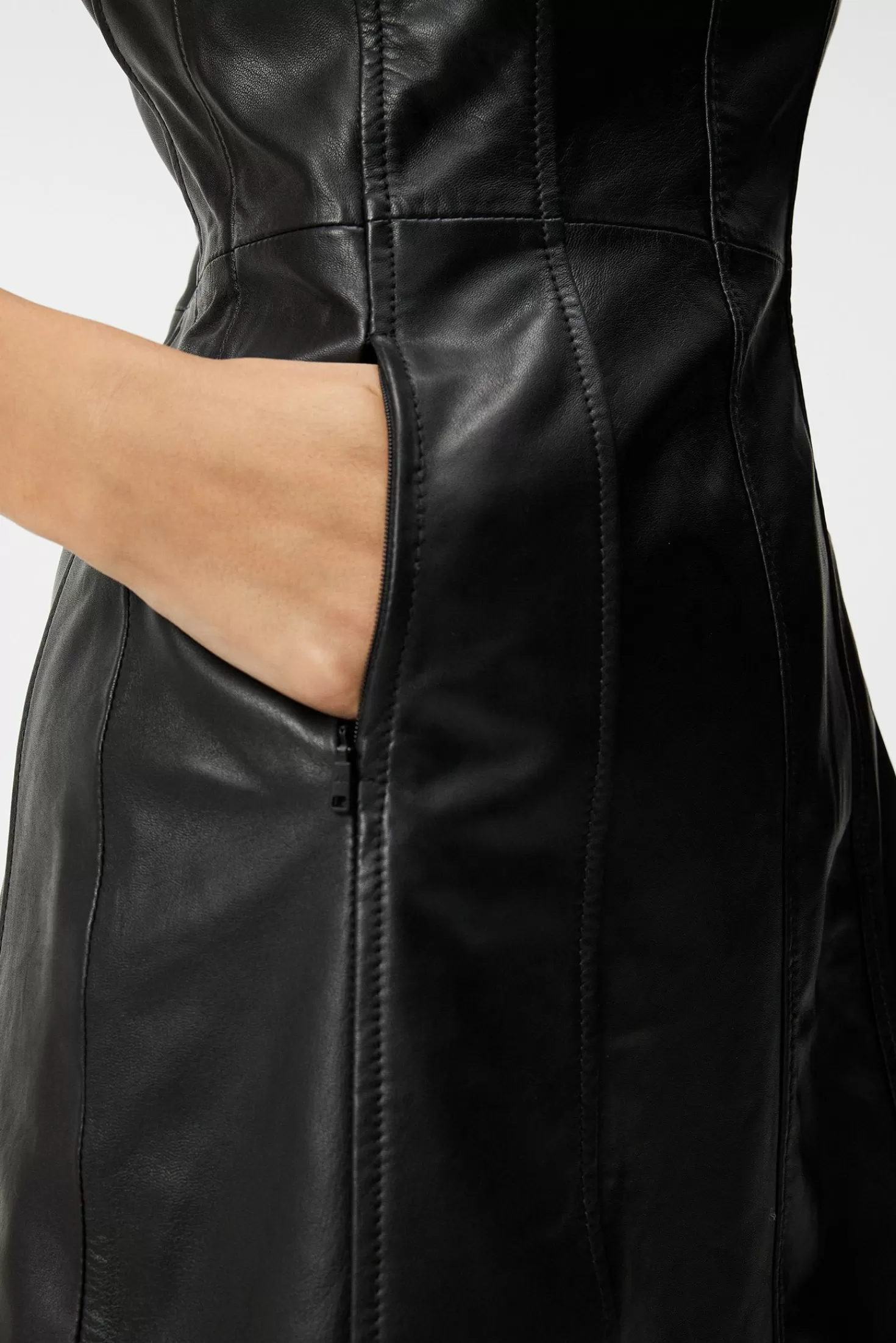 Ruby Leather Dress | J.Lindeberg Hot